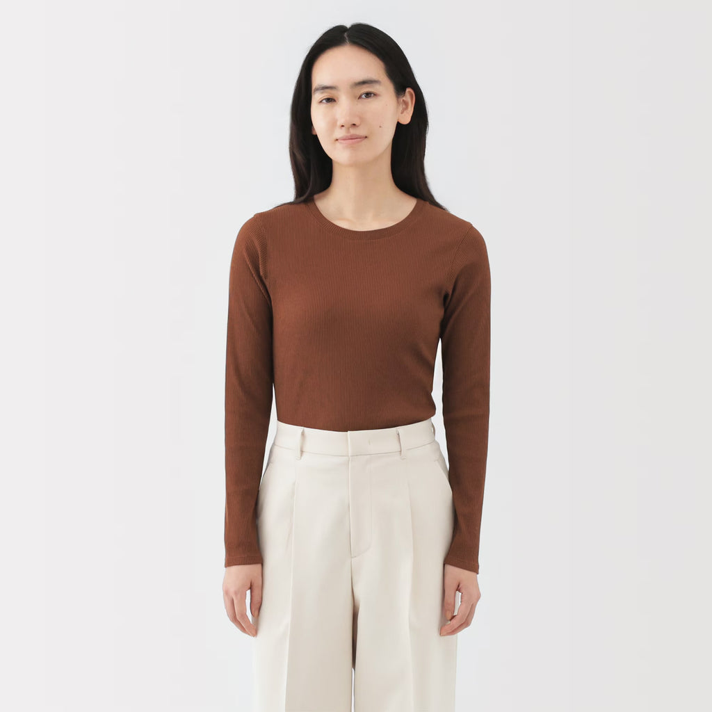 Lyocell Blend Rib T-Shirt