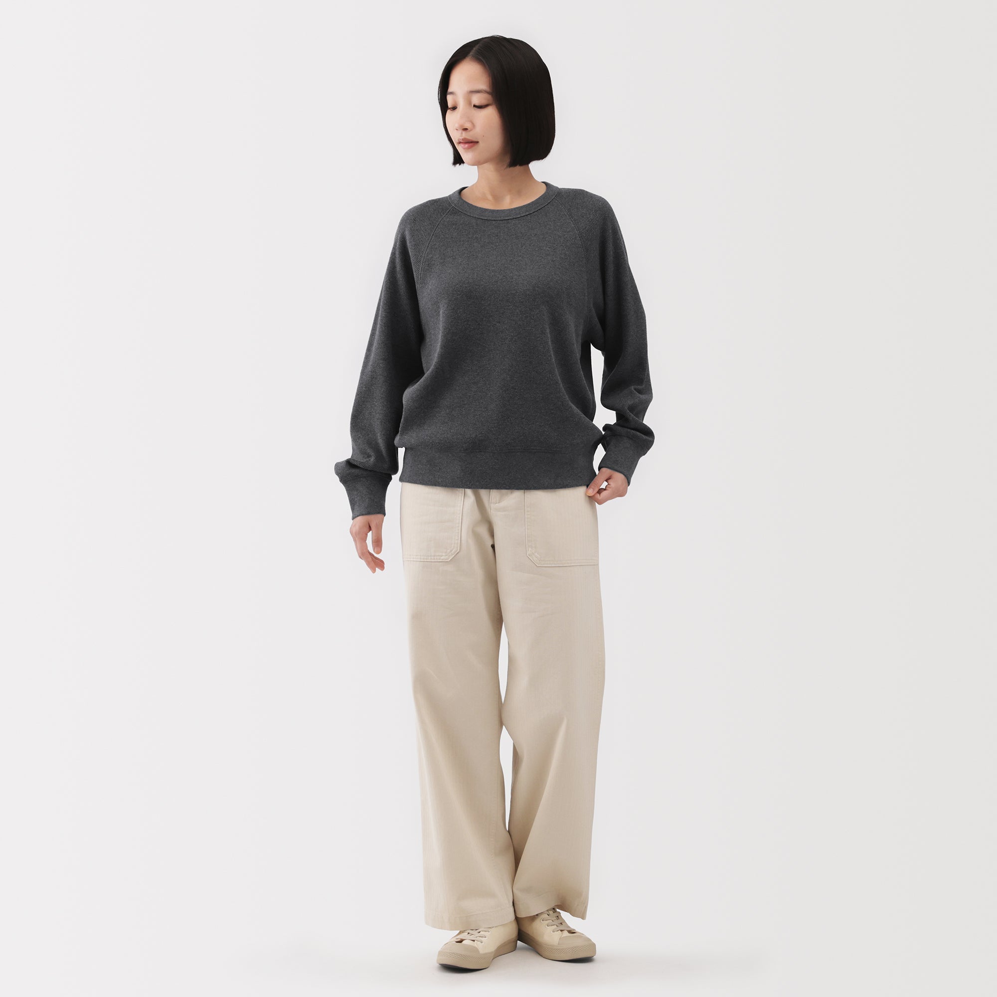 Waffle Crewneck T-Shirt