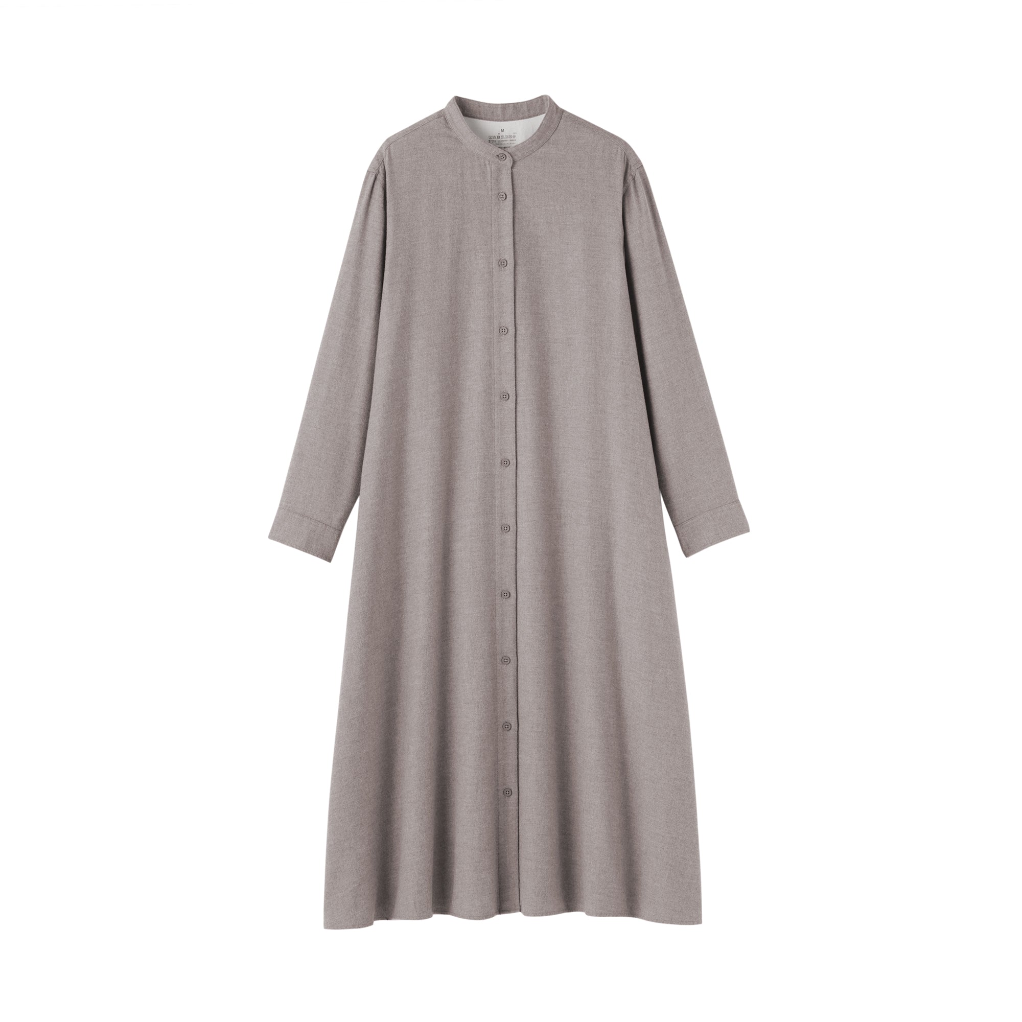 Flannel Stand Collar Dress
