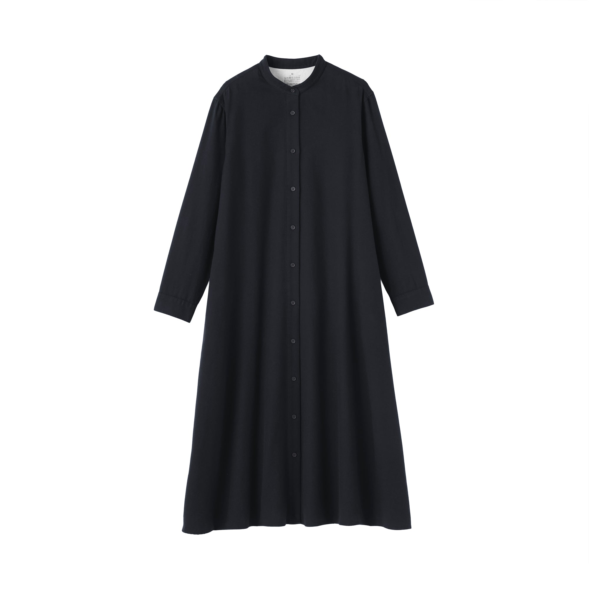 Flannel Stand Collar Dress