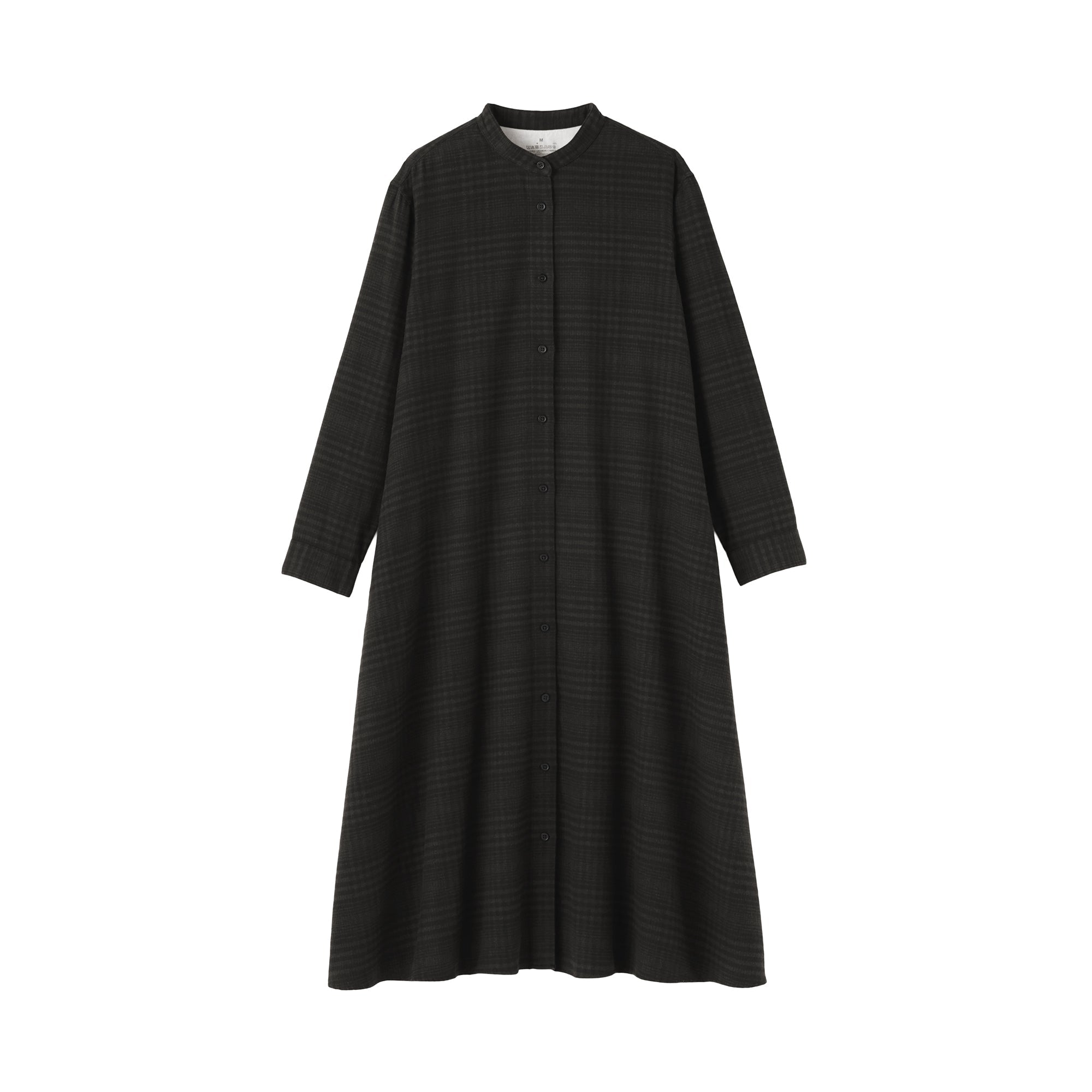 Flannel Stand Collar Dress