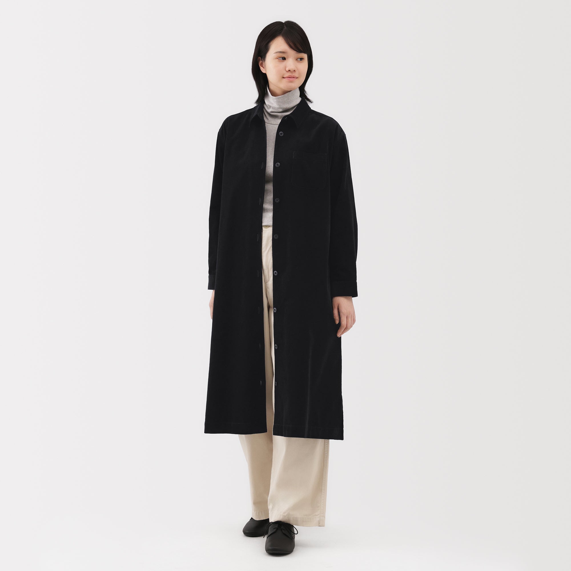 Kapok Blend Corduroy Dress