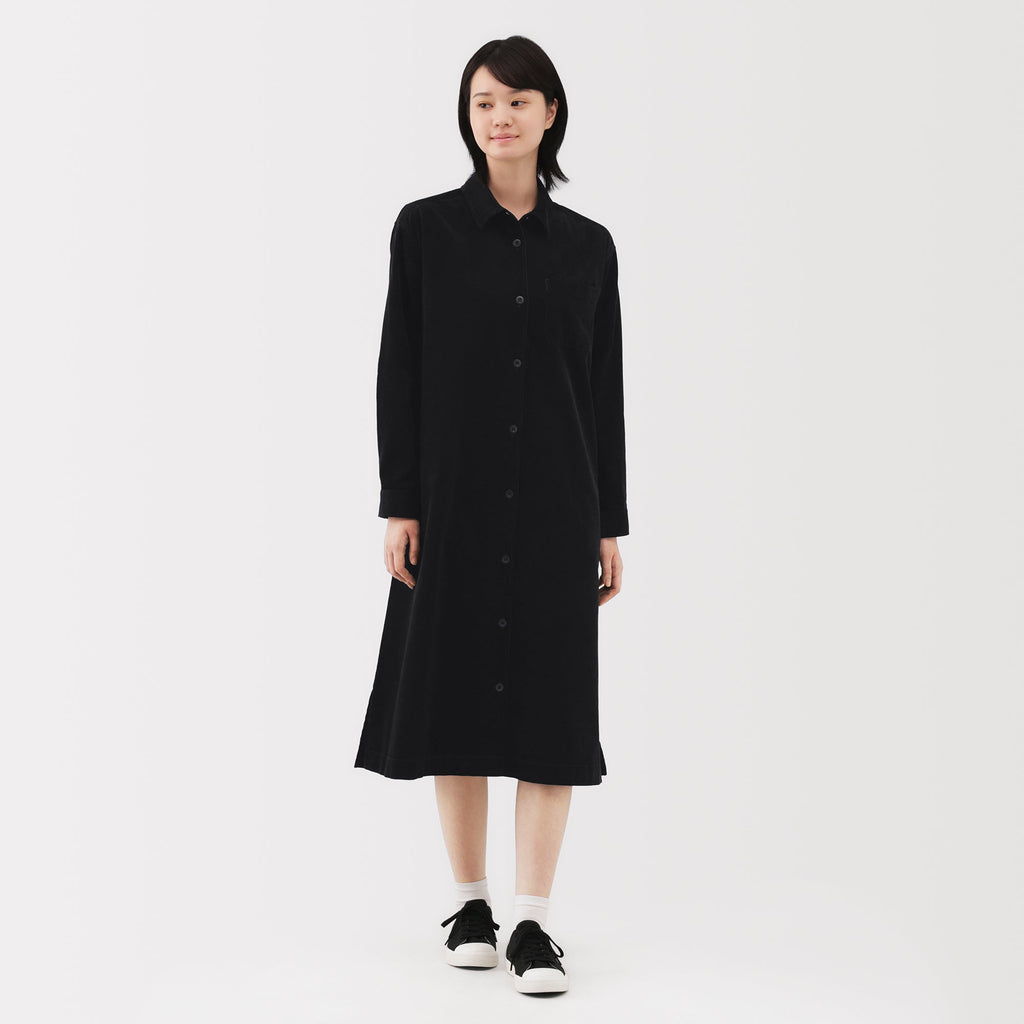 Kapok Blend Corduroy Dress