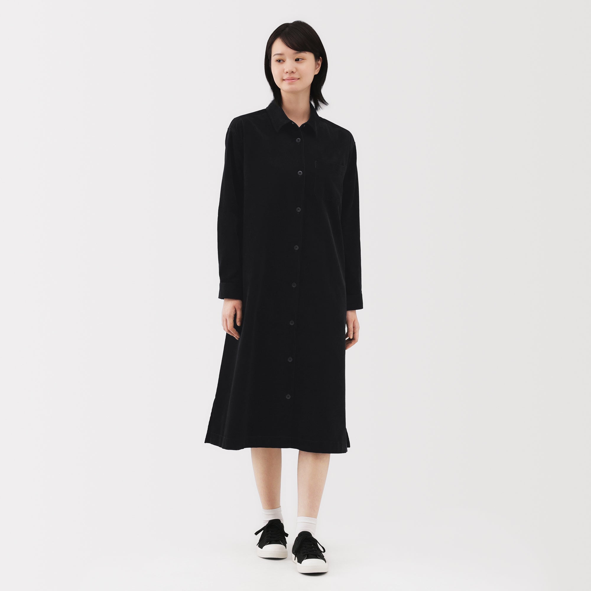 Kapok Blend Corduroy Dress