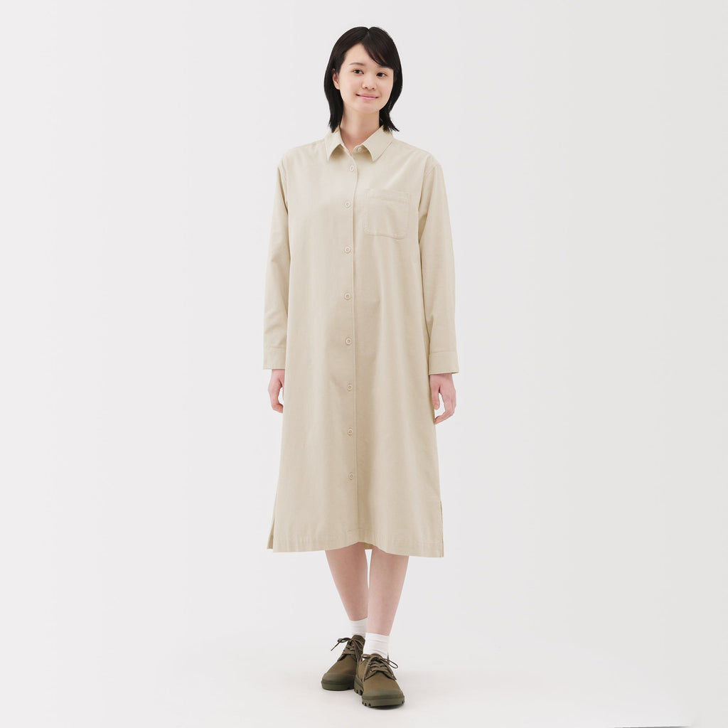 Kapok Blend Corduroy Dress