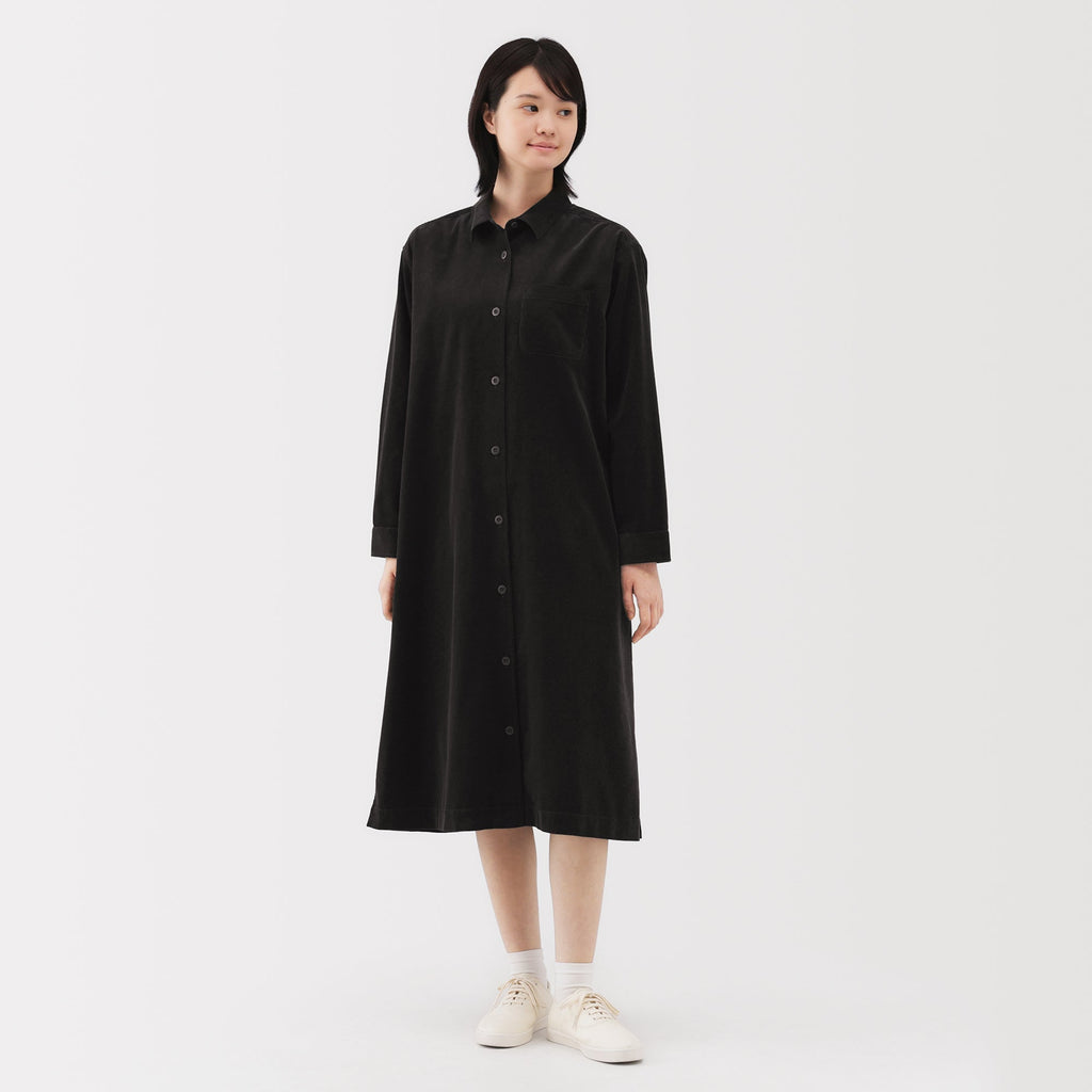 Kapok Blend Corduroy Dress