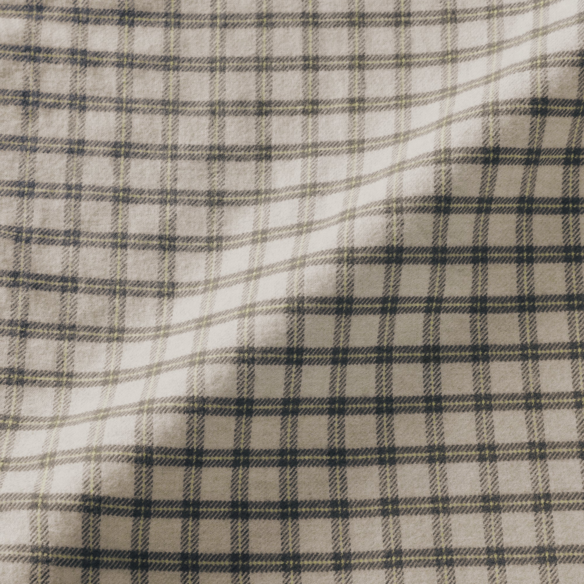 Flannel Stand Collar Blouse