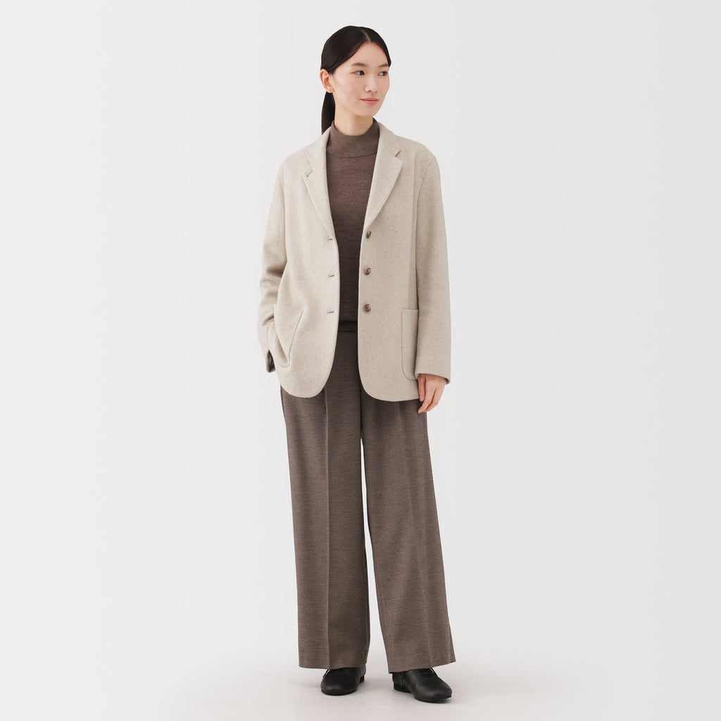 Reclaimed Wool Blend Tweed Jacket