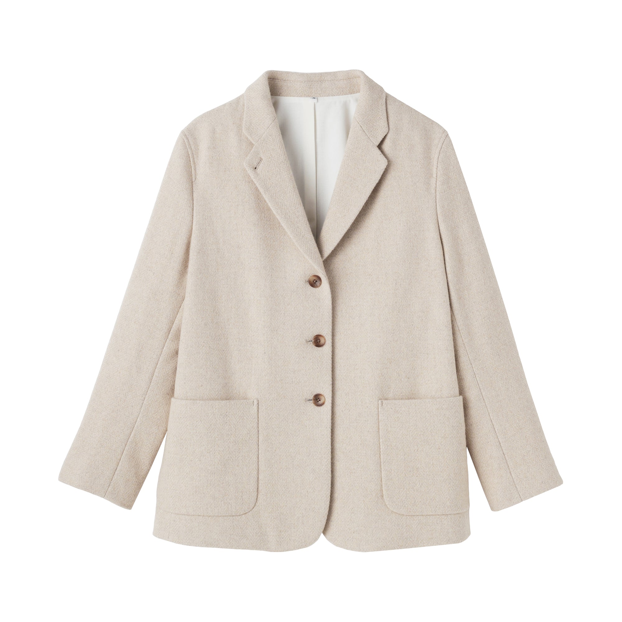 Reclaimed Wool Blend Tweed Jacket