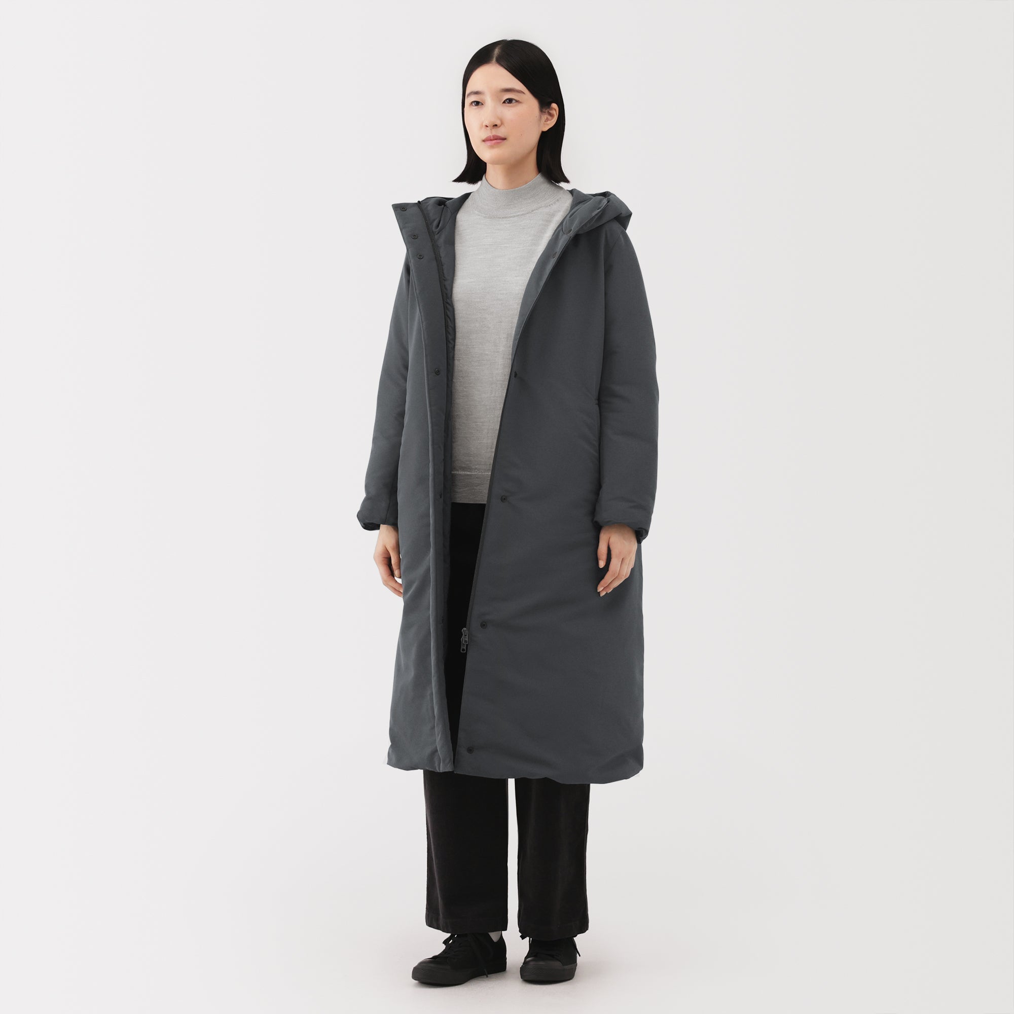 Water-Repellent Down Long Coat