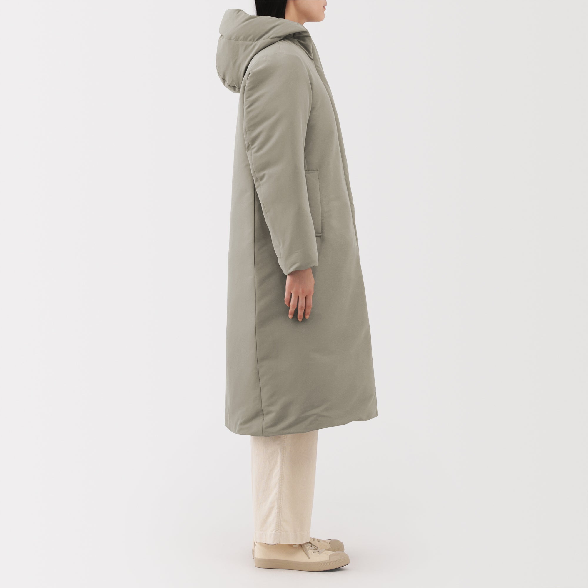 Water-Repellent Down Long Coat