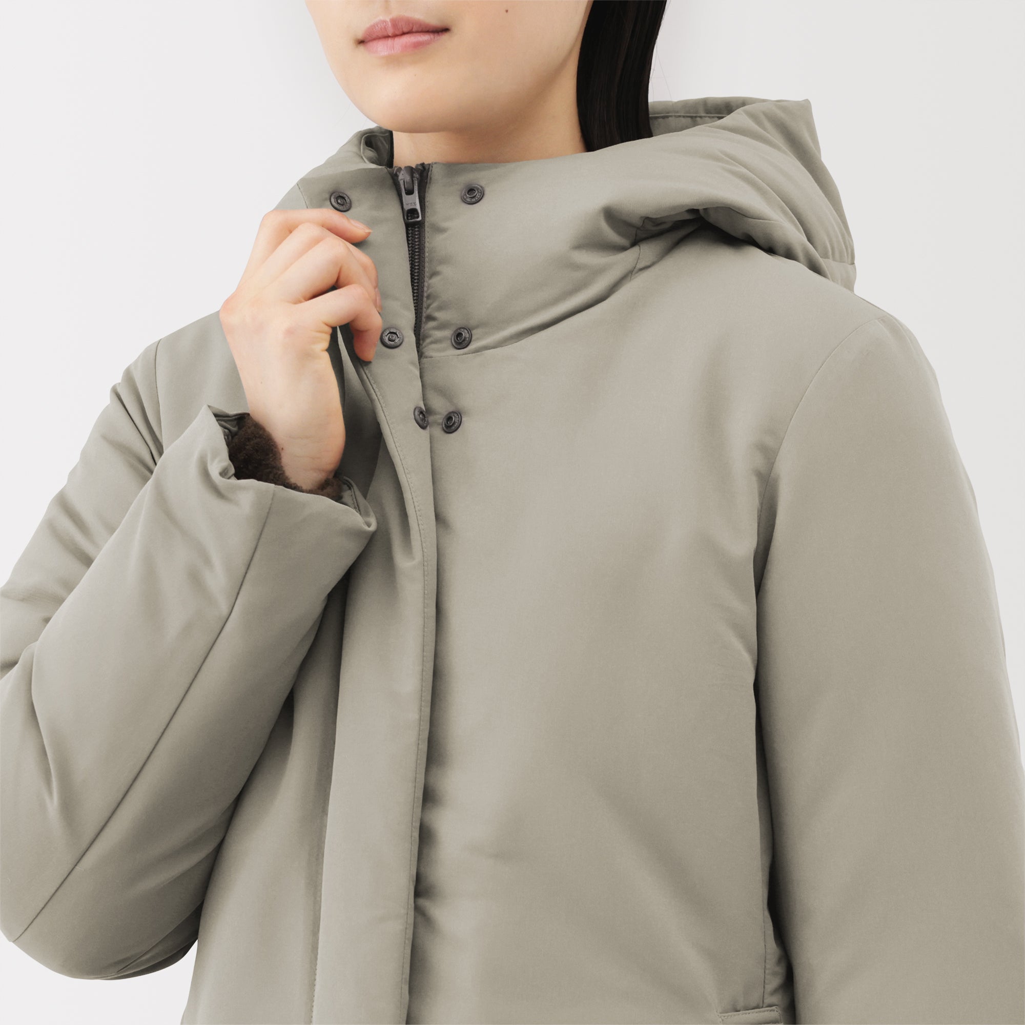 Water-Repellent Down Long Coat