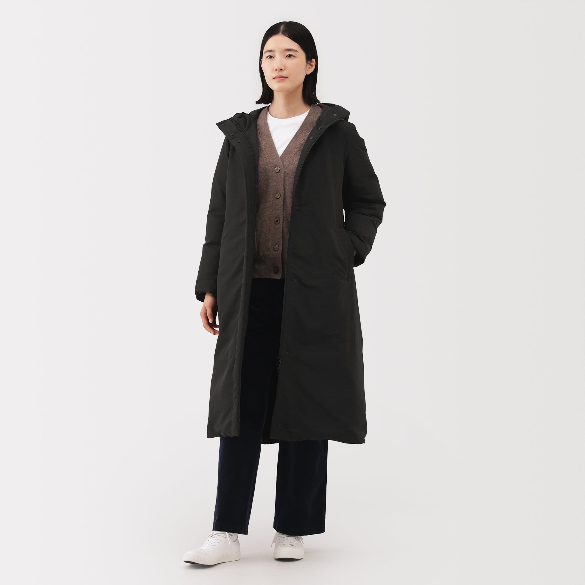 Water-Repellent Down Long Coat