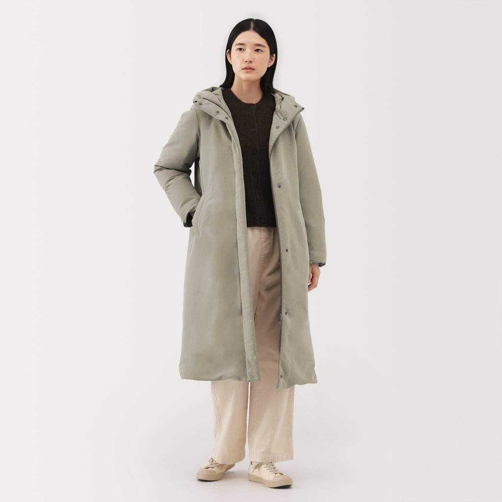 Water-Repellent Down Long Coat