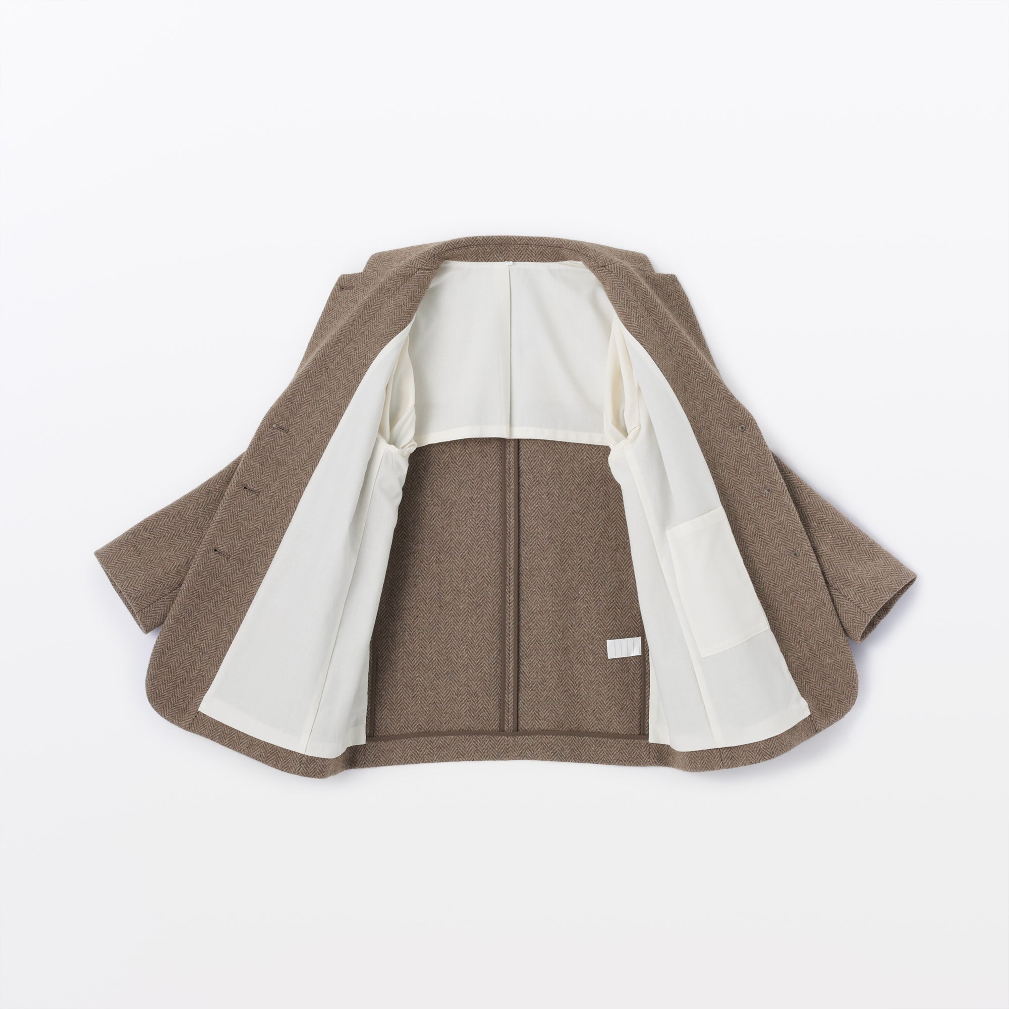 Reclaimed Wool Blend Tweed Jacket