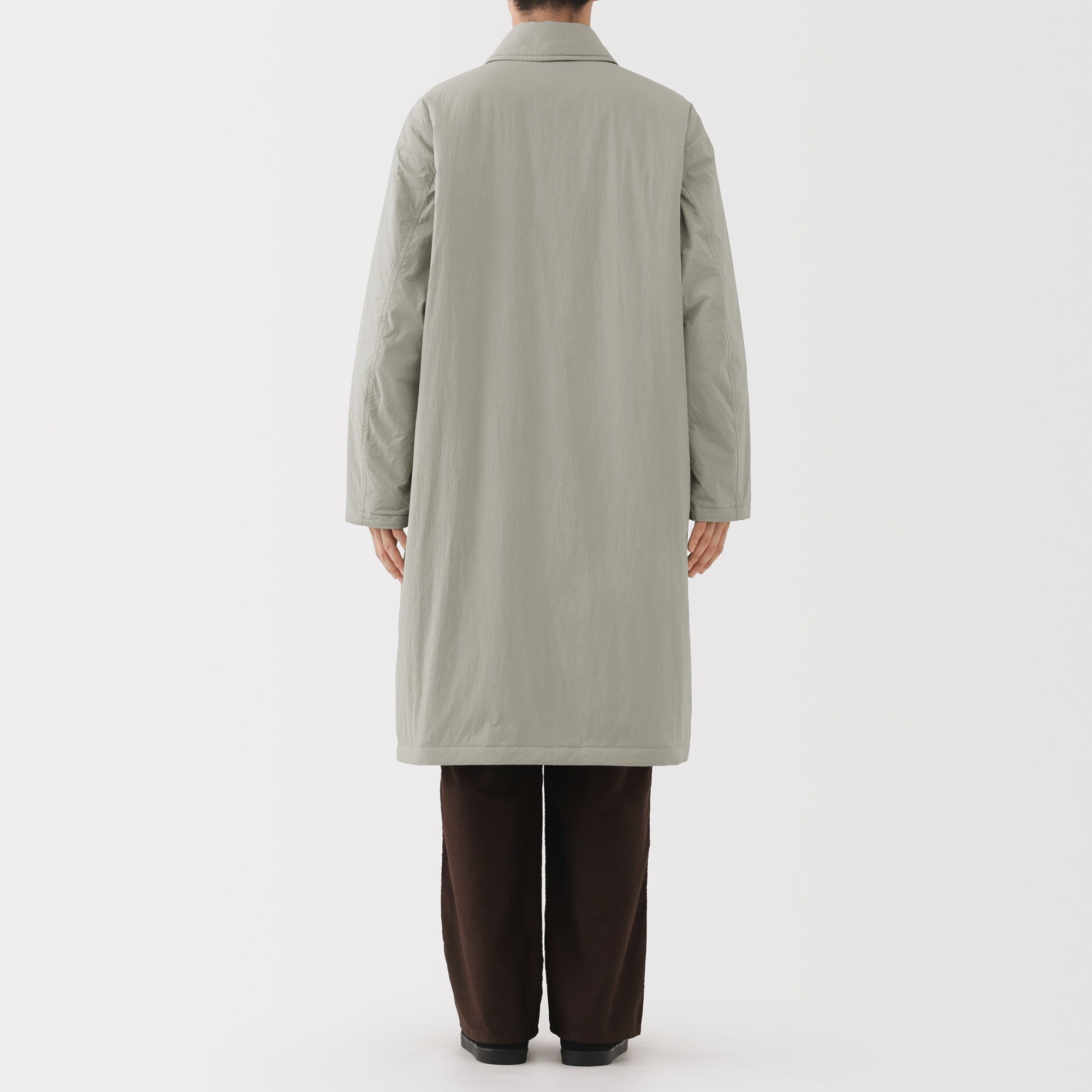 Padded Stand Fall Collar Coat