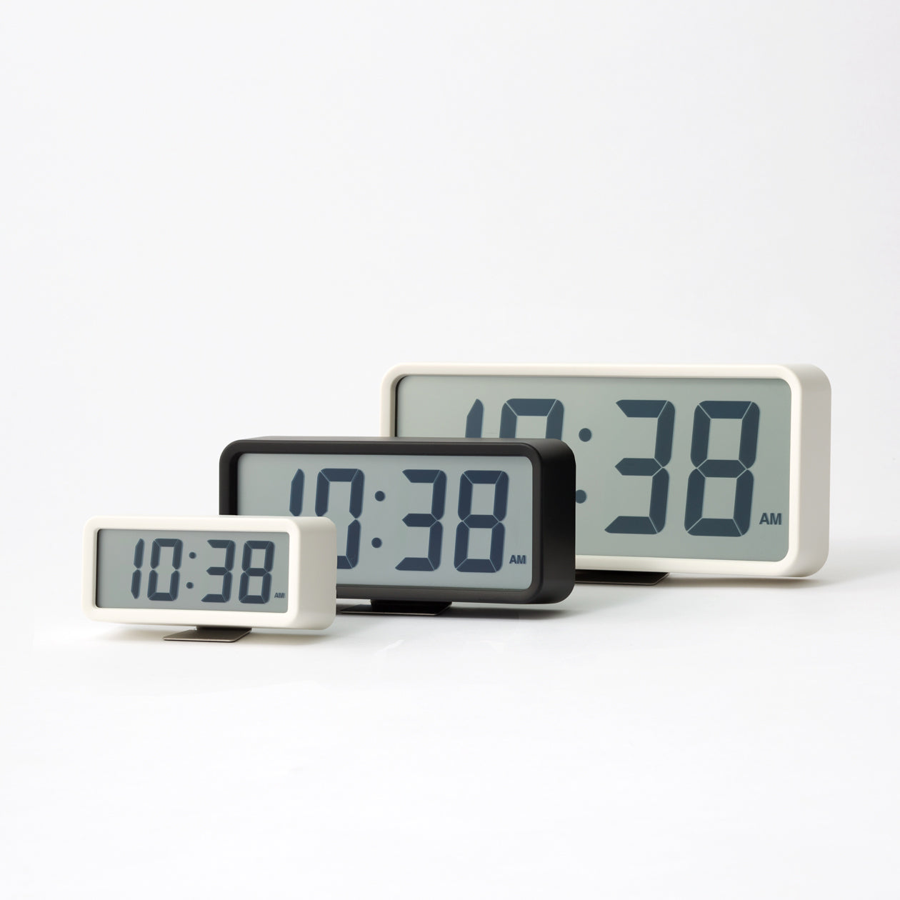 Digital Clock with Alarm - White - Medium
