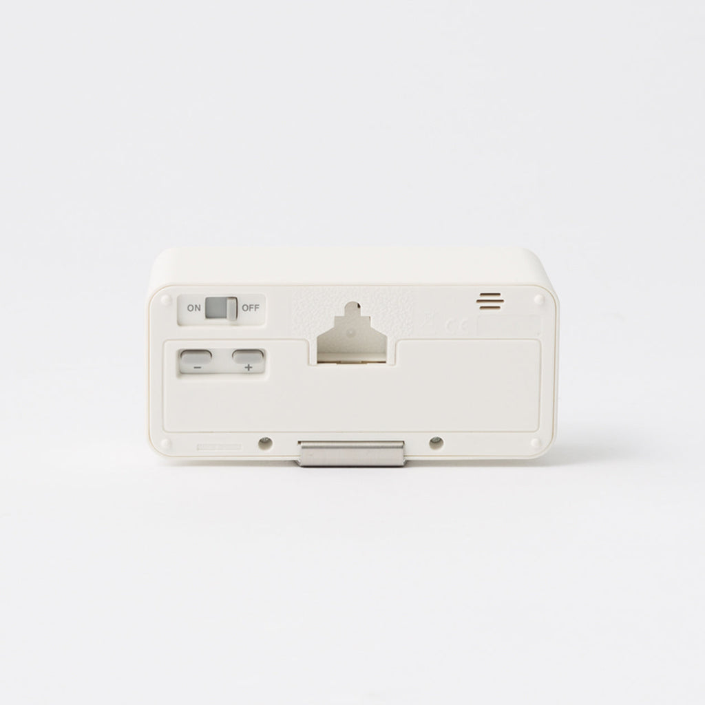 Digital Clock with Alarm - White - Small