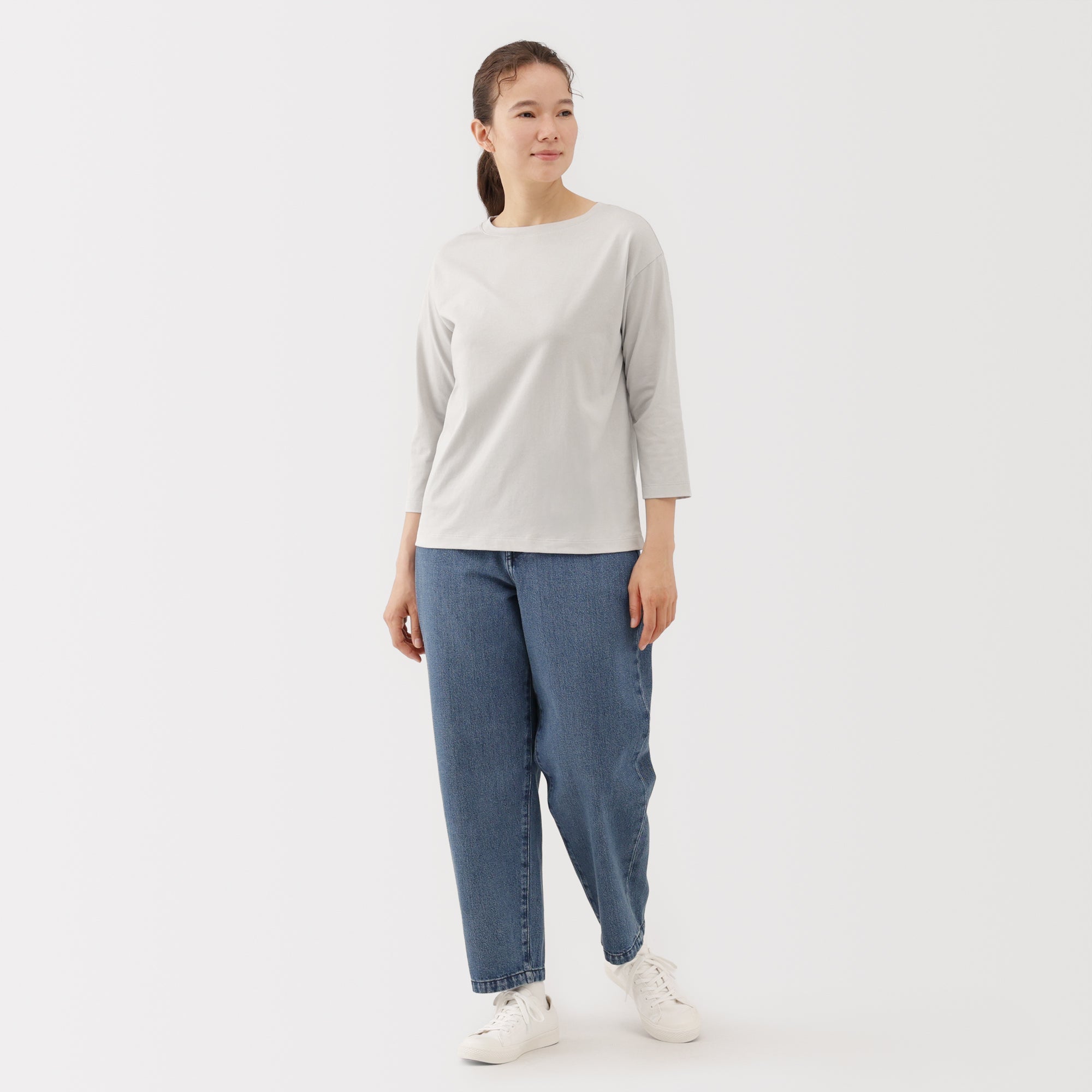 Jersey Boat Neck T-Shirt