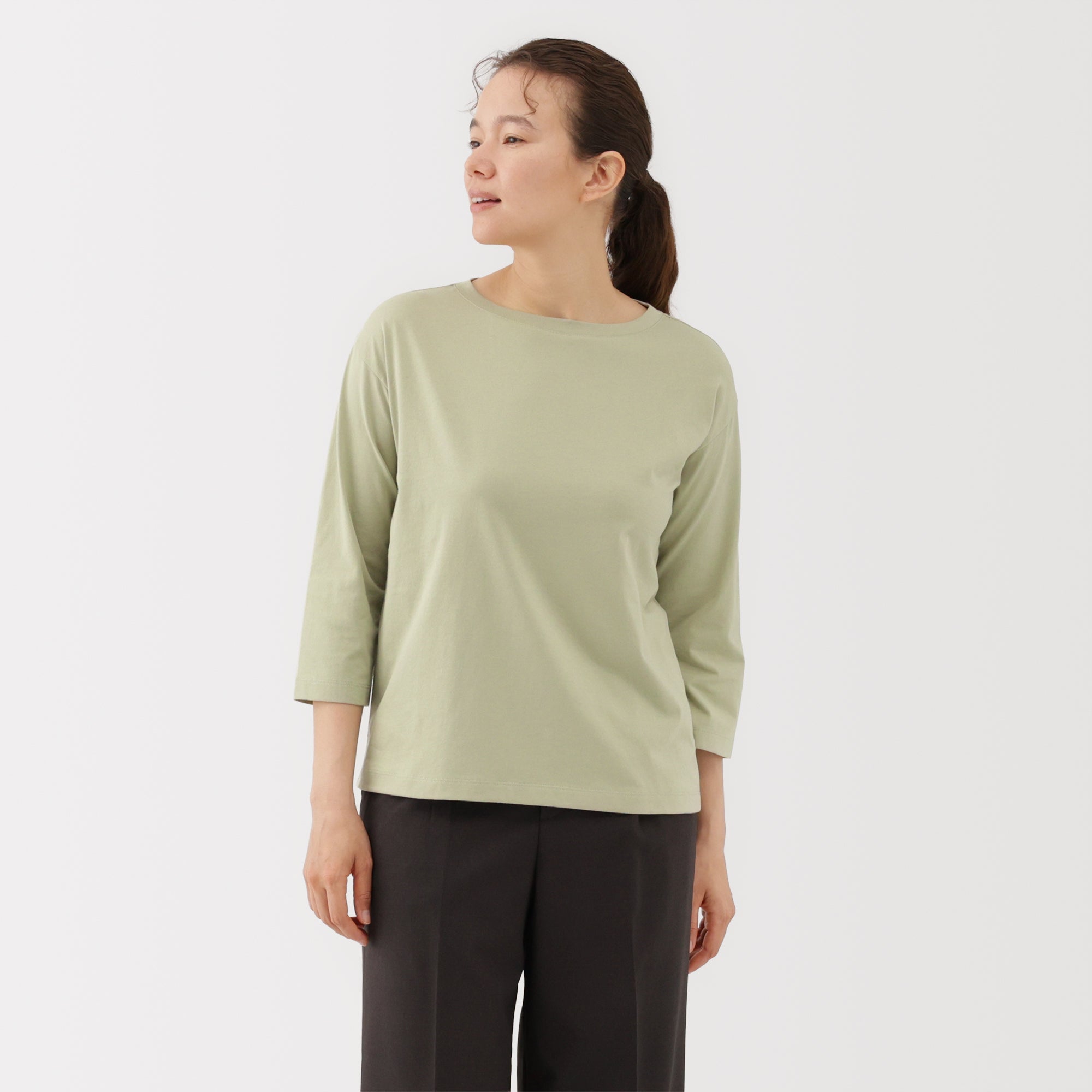 Jersey Boat Neck T-Shirt
