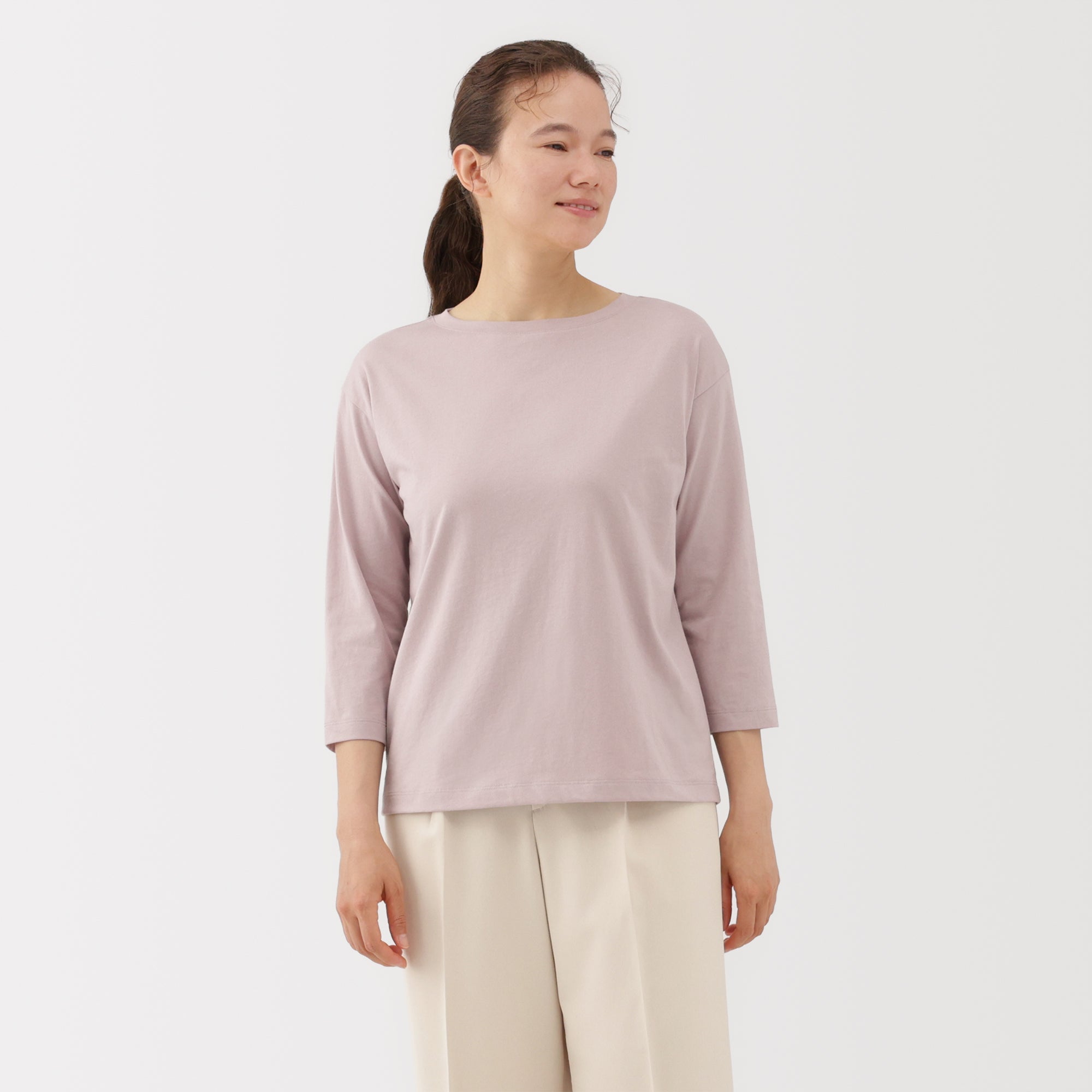 Jersey Boat Neck T-Shirt