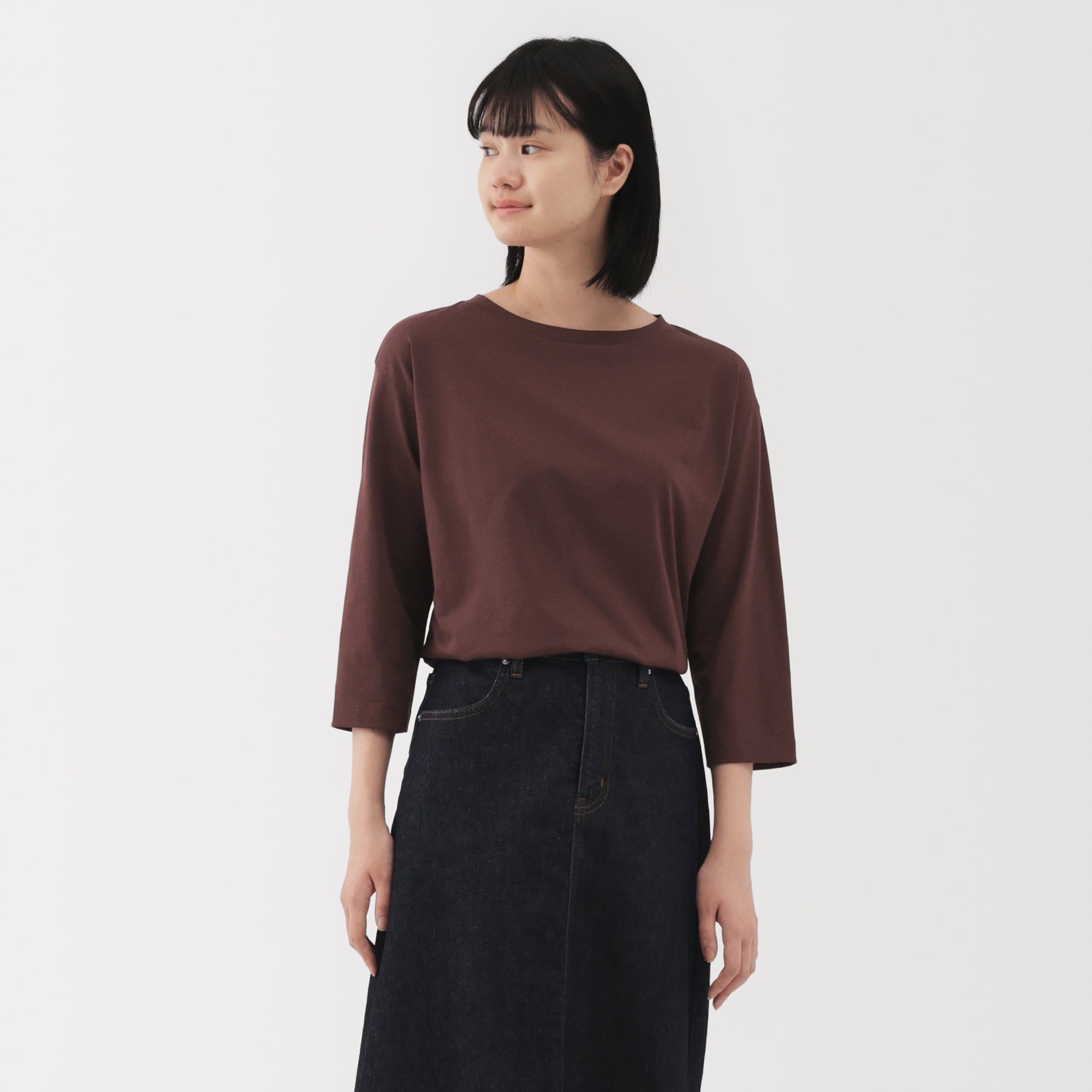 Jersey Boat Neck T-Shirt