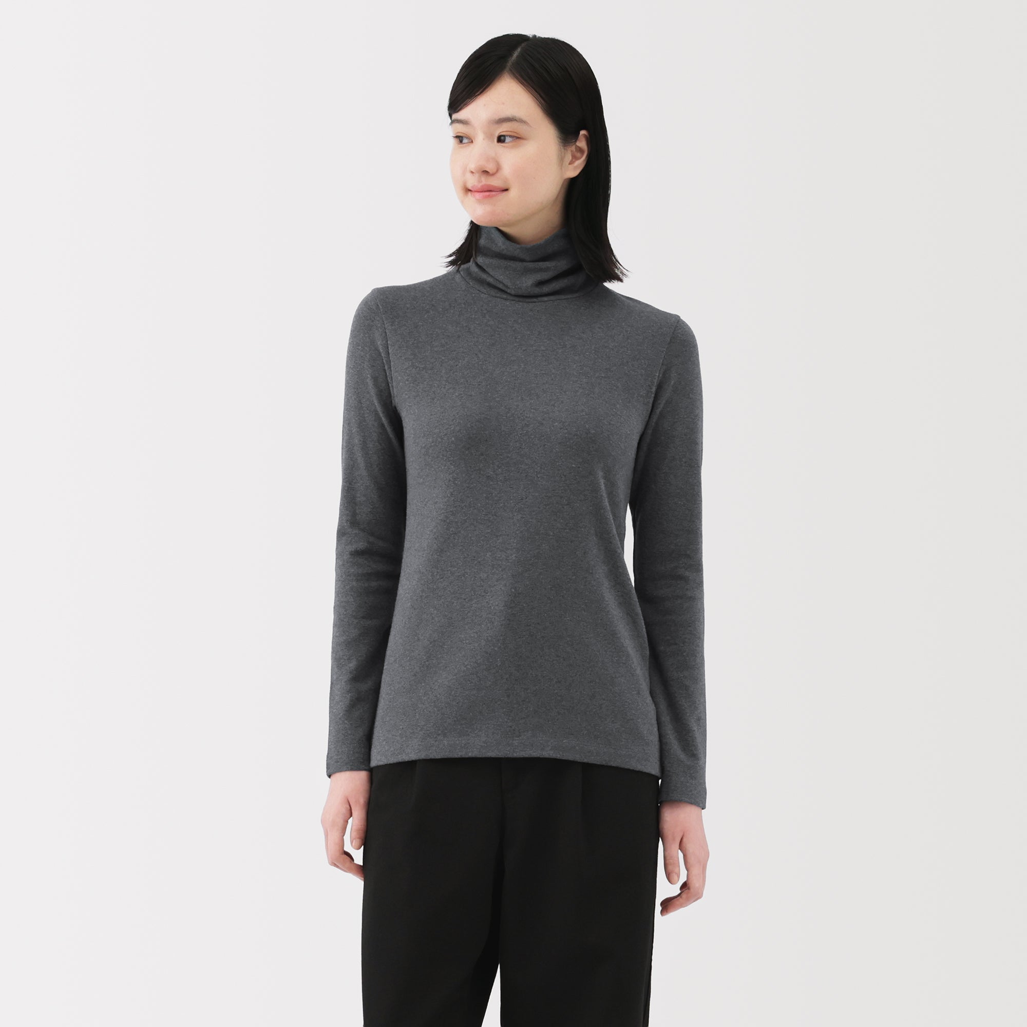 Brushed Turtleneck T-Shirt