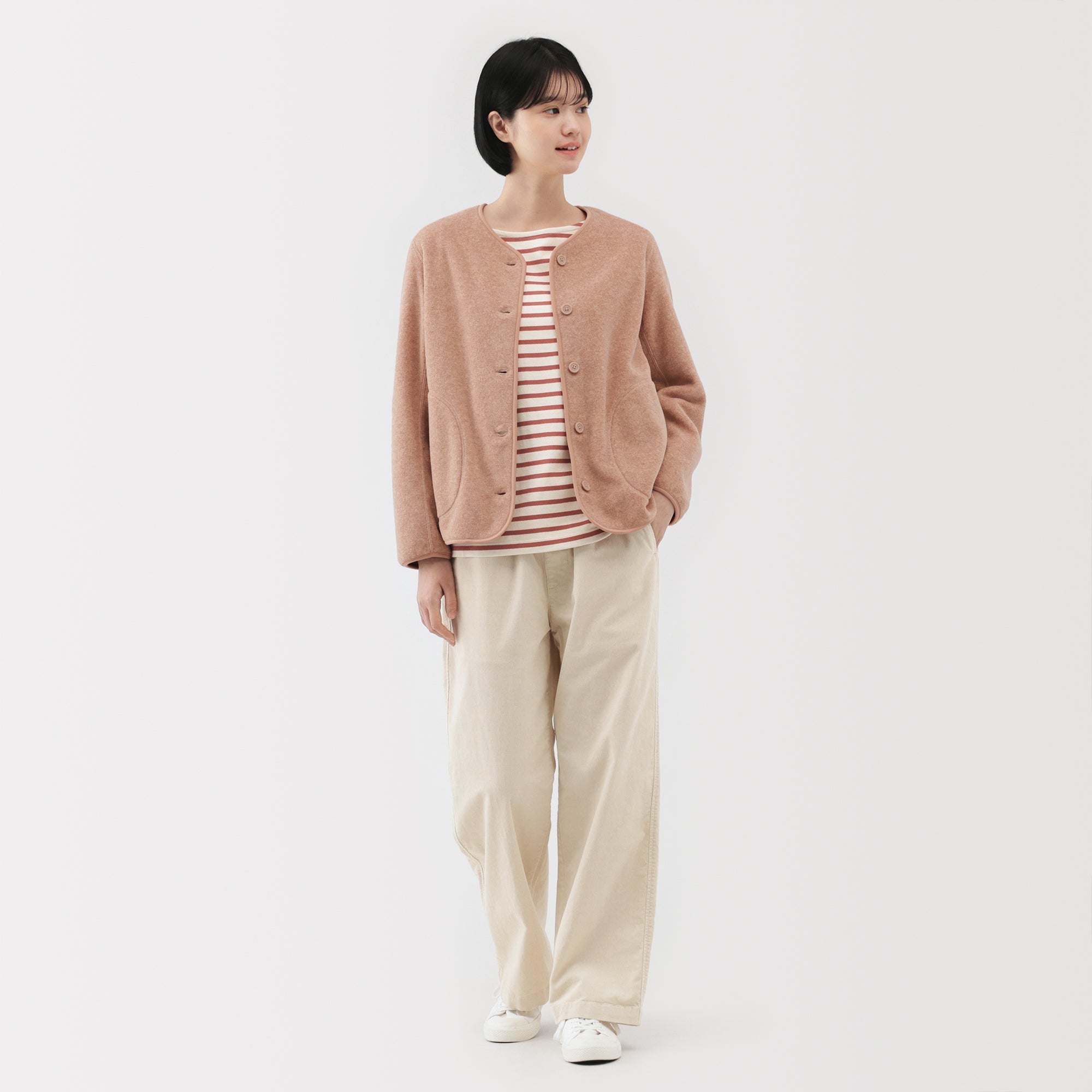 Recyclable Fleece Cardigan