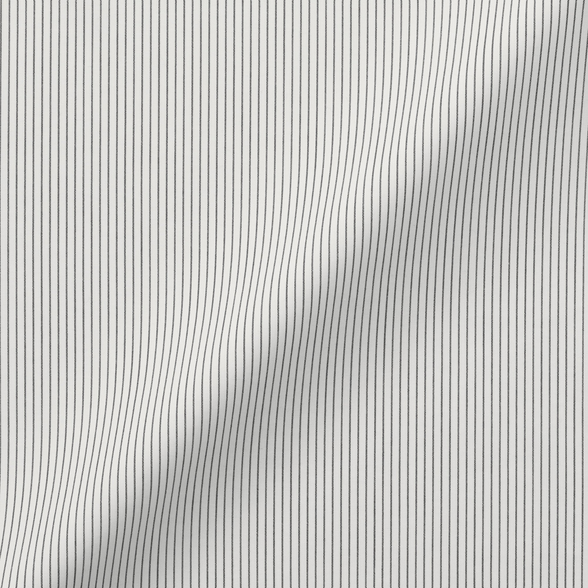 Cotton Semi-Spread Collar Shirt