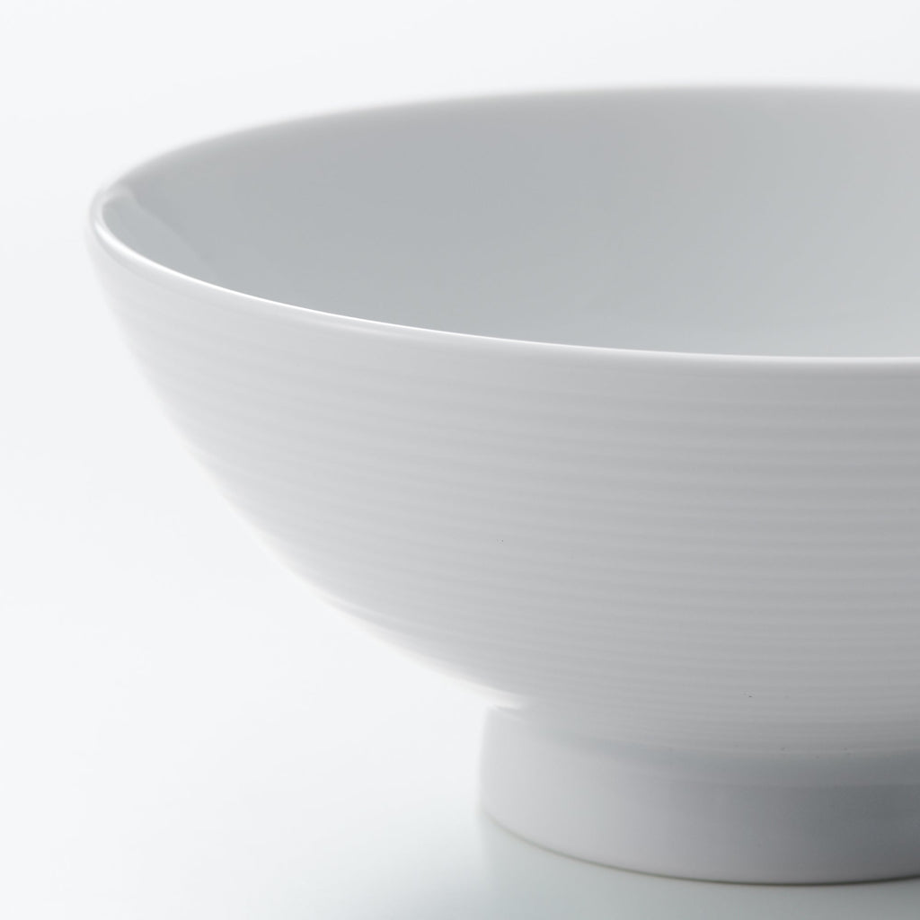White Porcelain Rice Bowl - Large