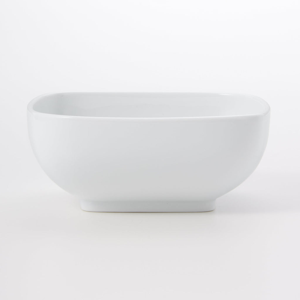White Porcelain Square Bowl