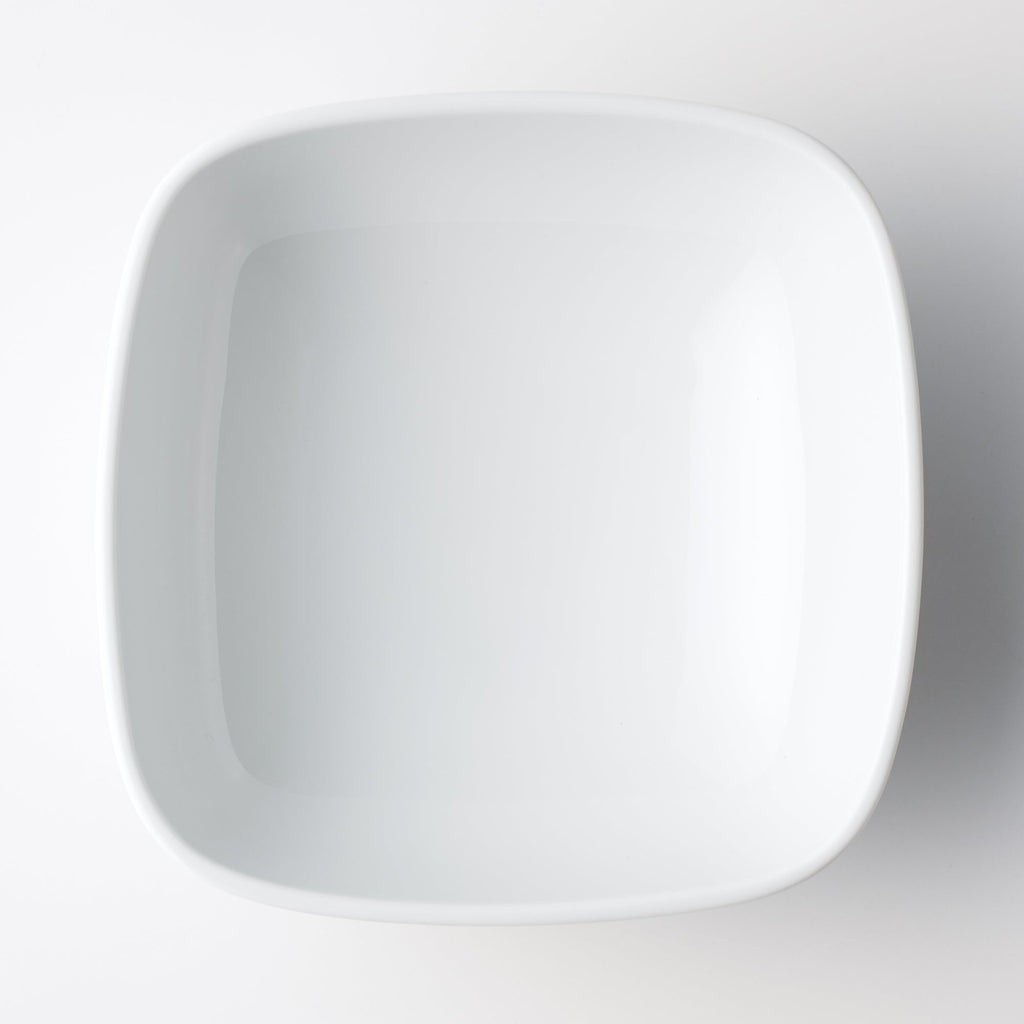 White Porcelain Square Bowl