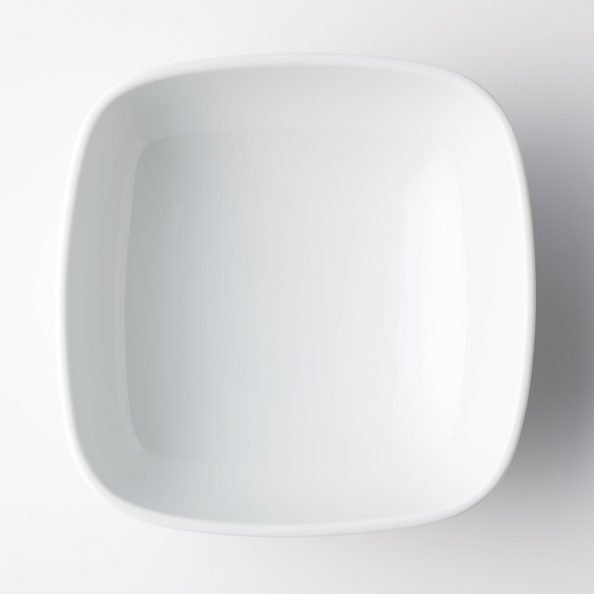 White Porcelain Square Bowl