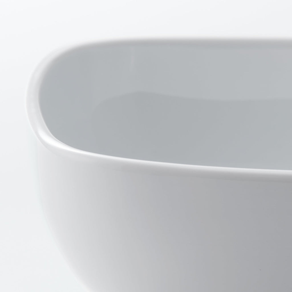 White Porcelain Square Bowl