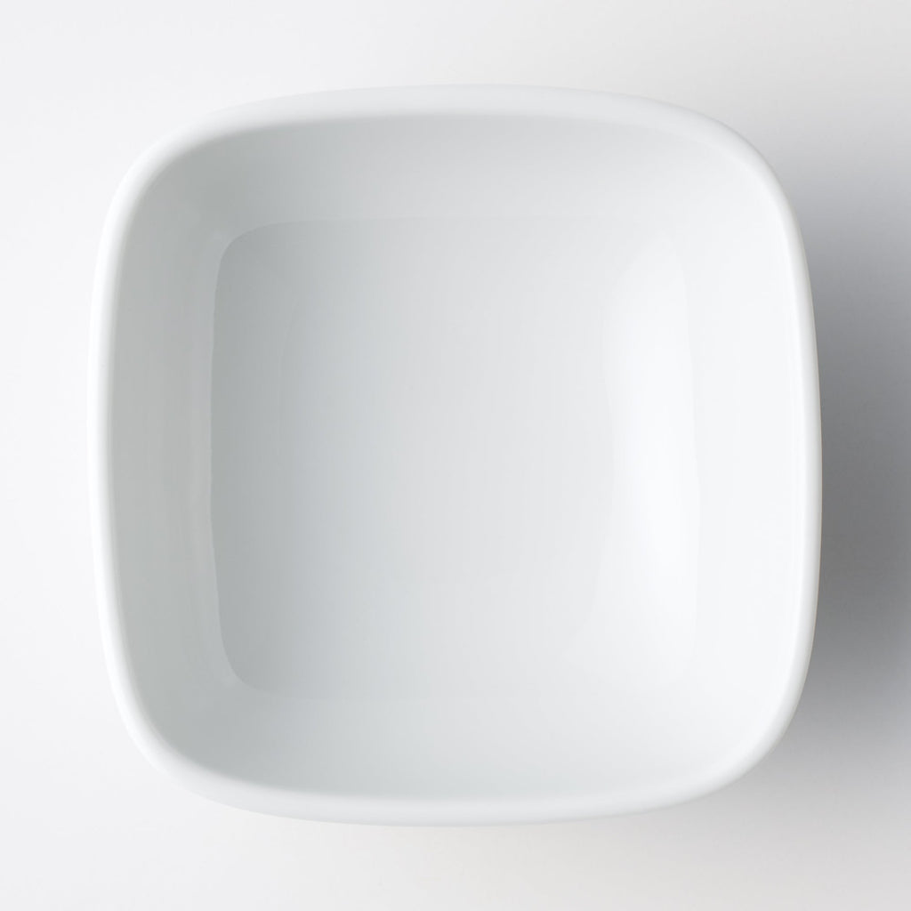 White Porcelain Square Bowl