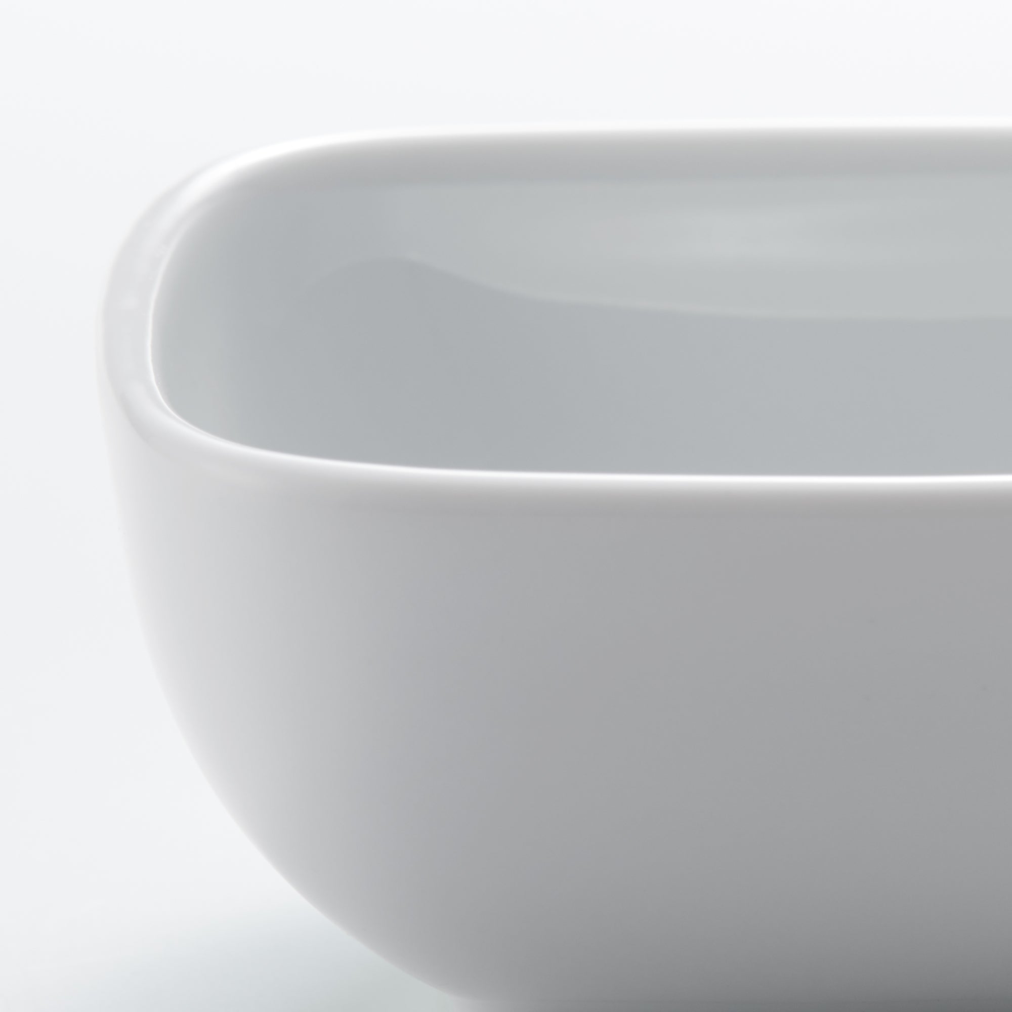 White Porcelain Square Bowl
