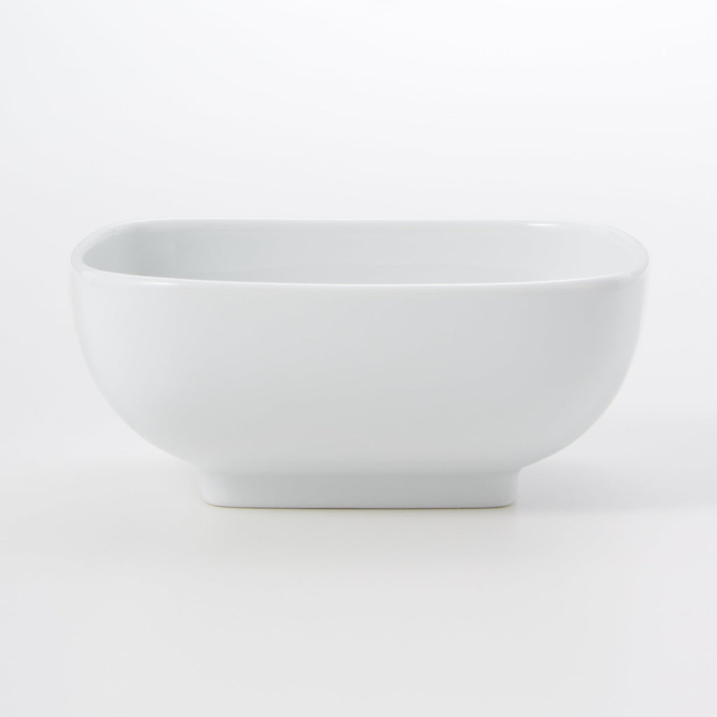 White Porcelain Square Bowl