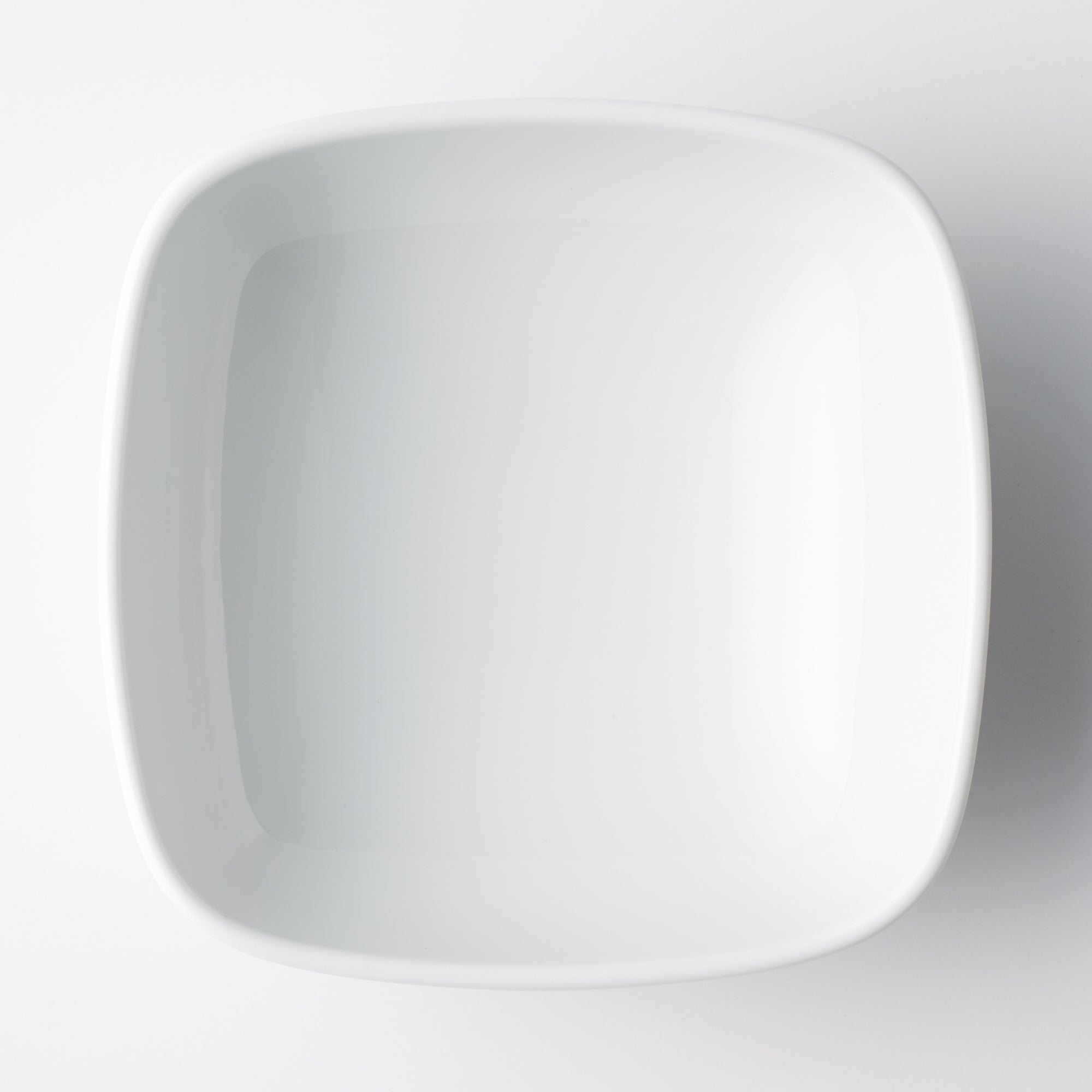 White Porcelain Square Bowl