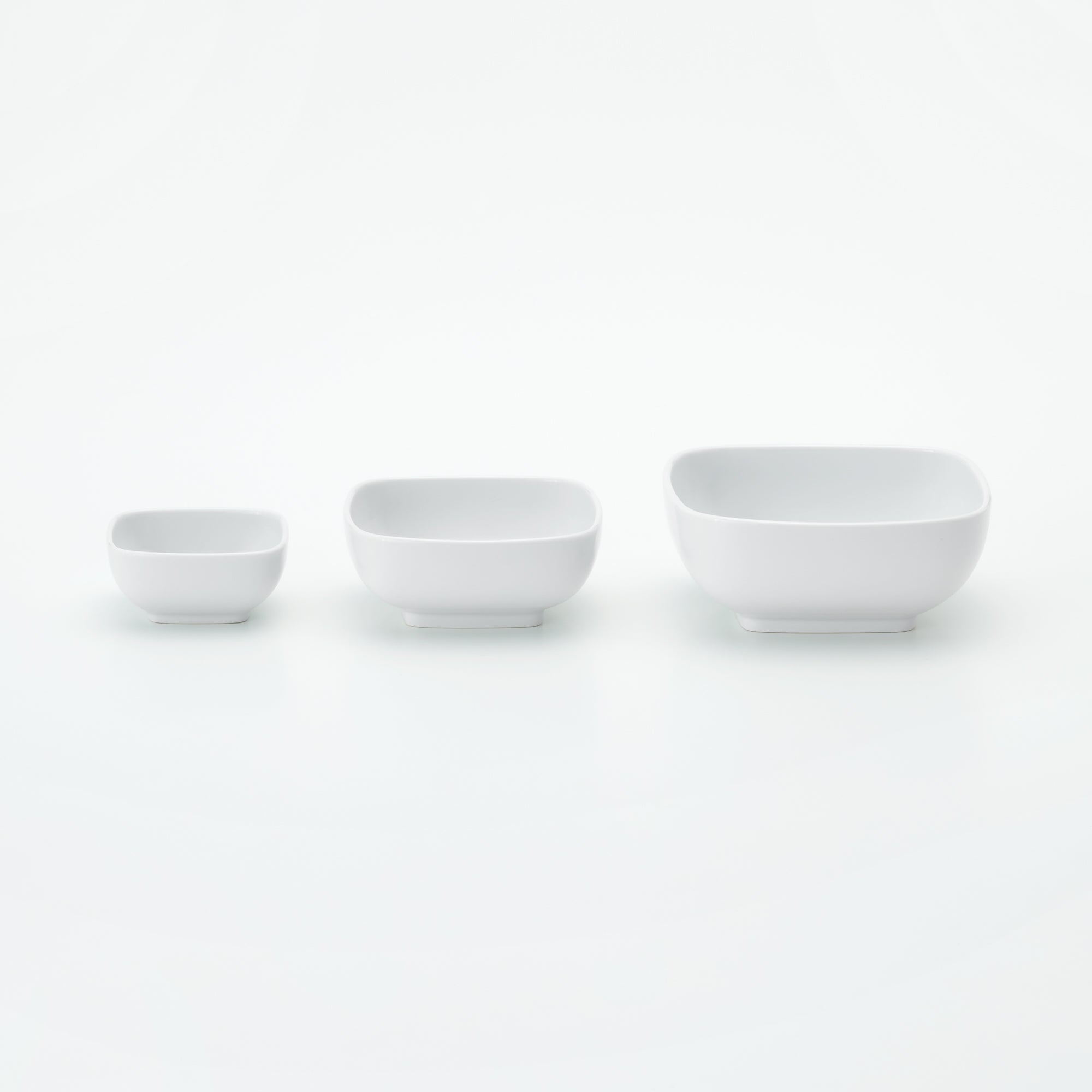 White Porcelain Square Bowl