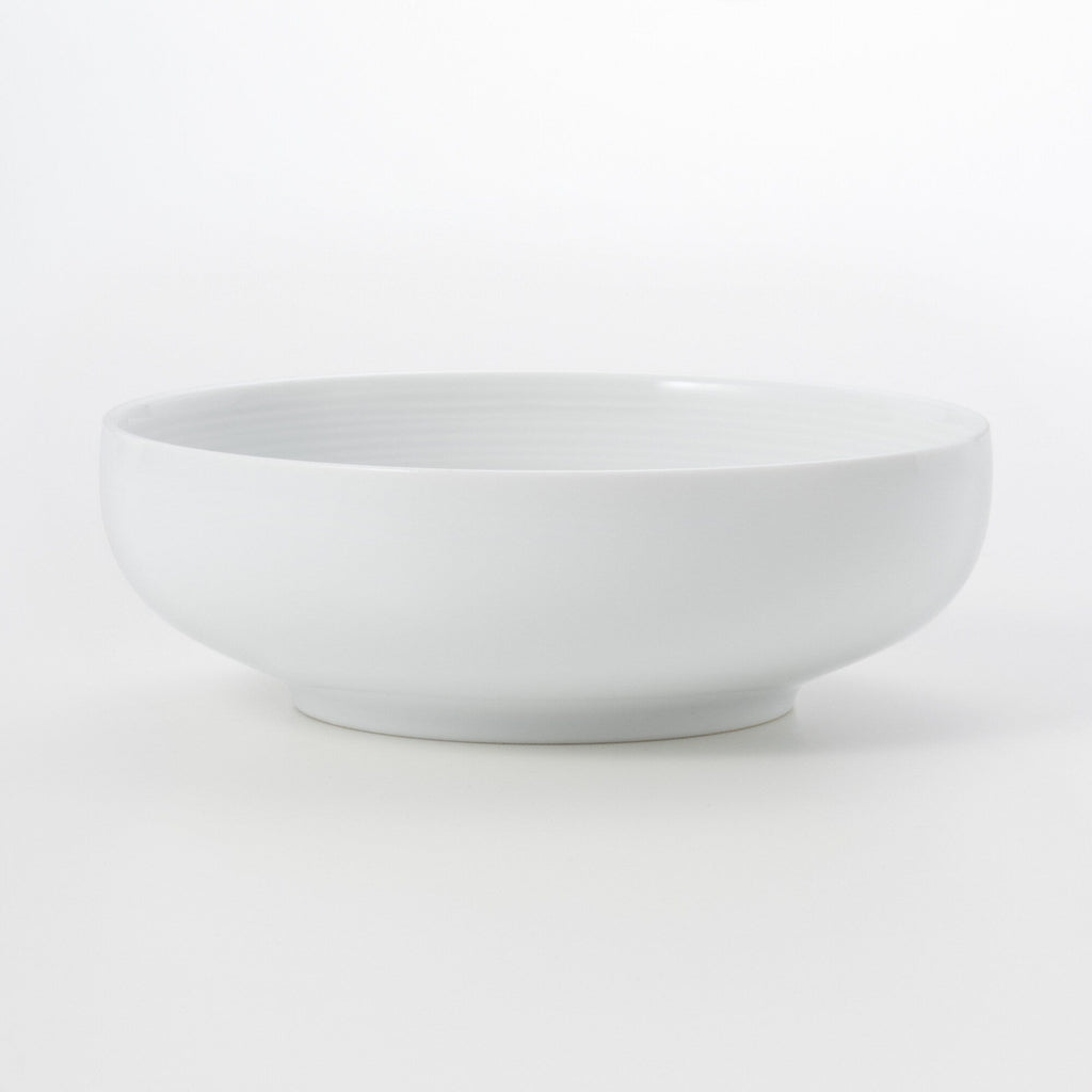 White Porcelain Shallow Bowl
