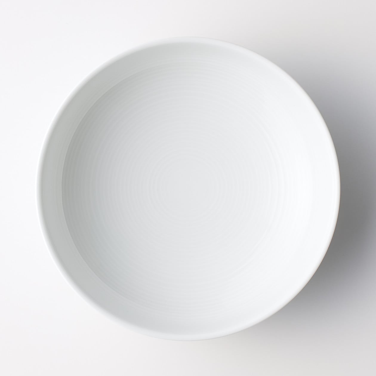 White Porcelain Shallow Bowl