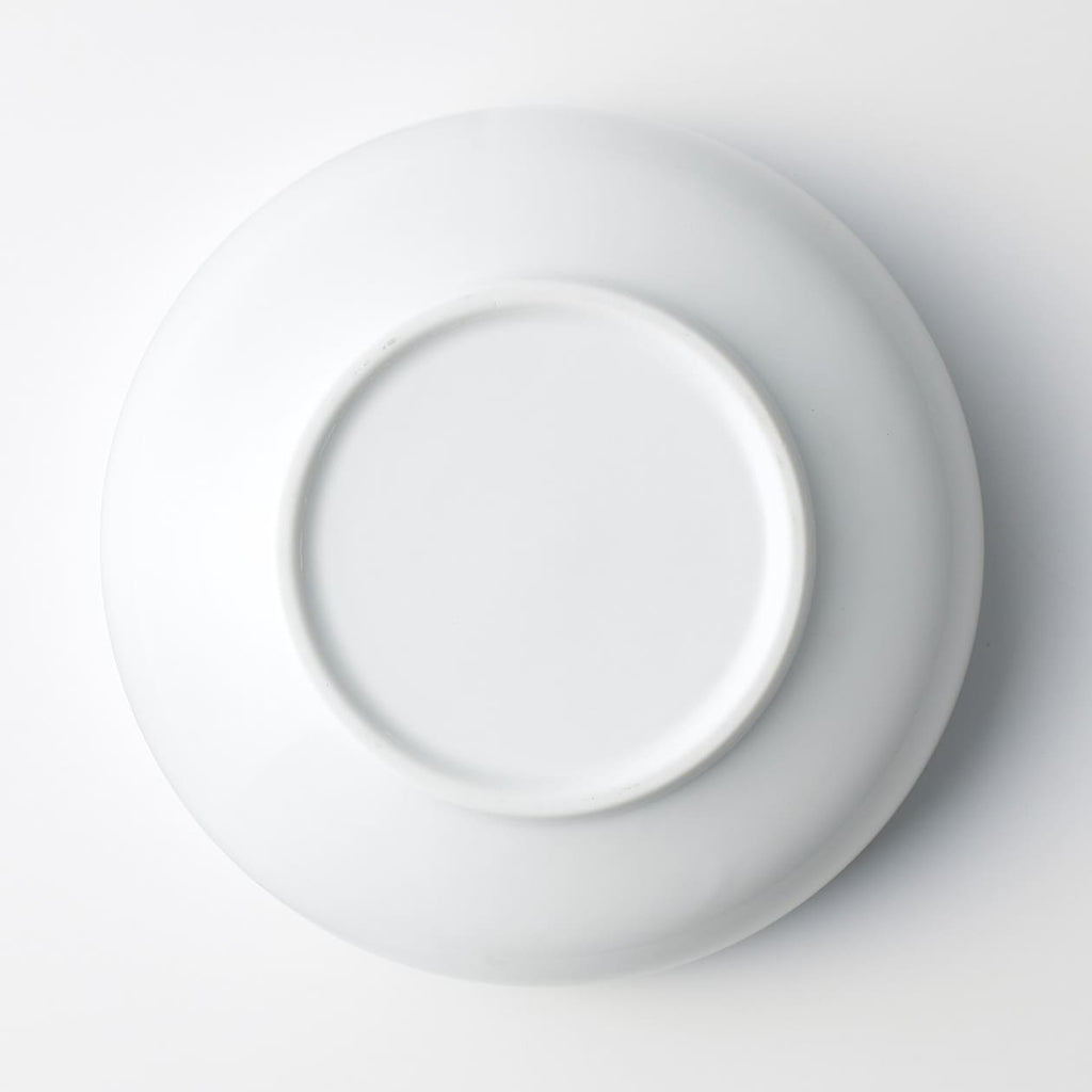 White Porcelain Shallow Bowl
