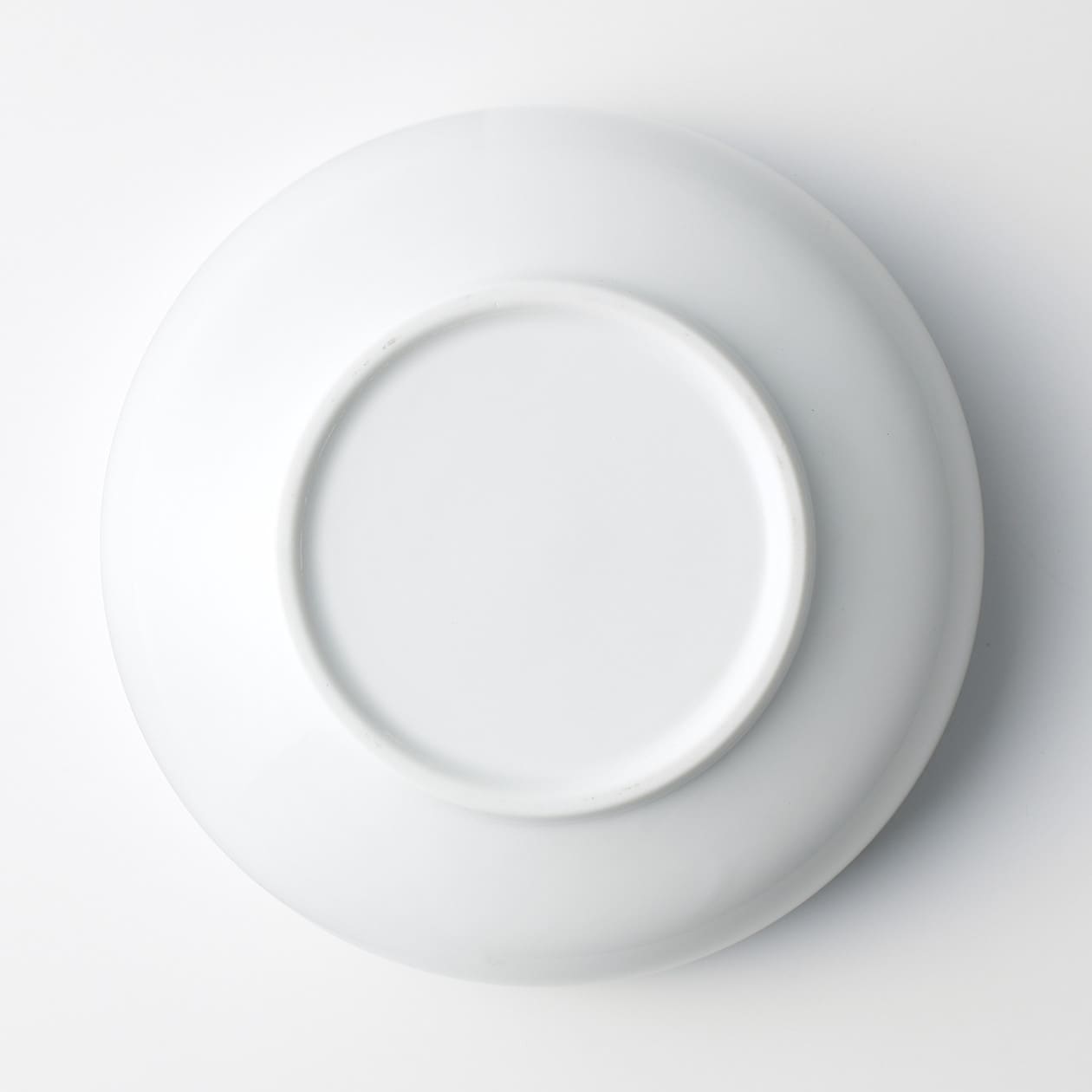 White Porcelain Shallow Bowl