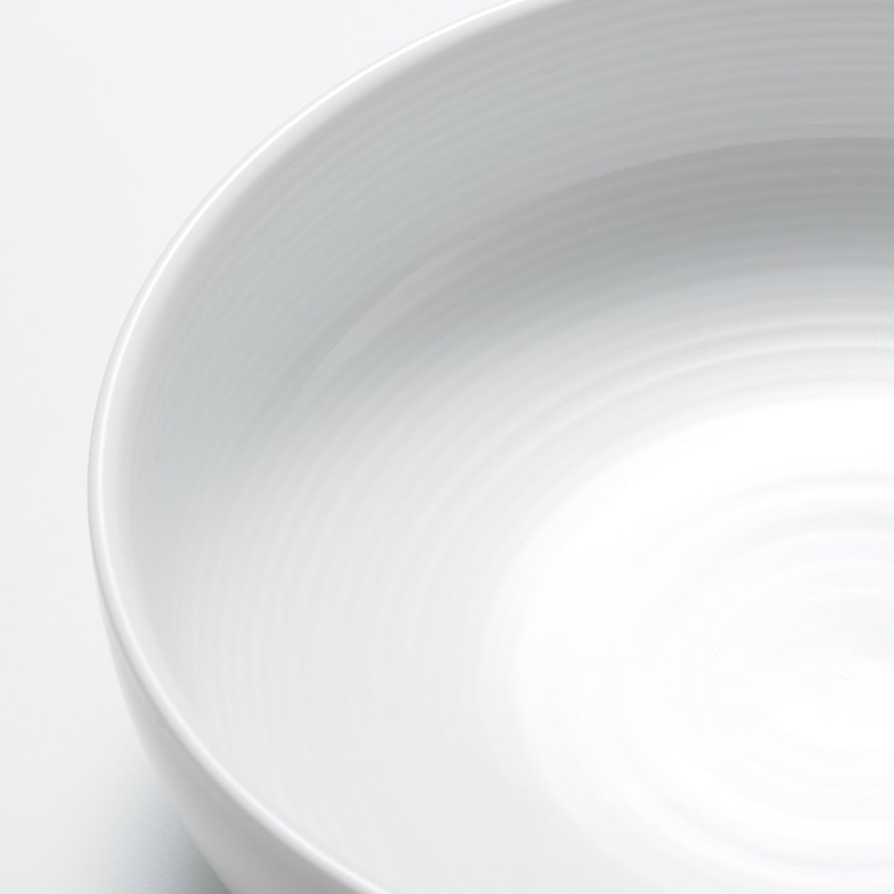 White Porcelain Shallow Bowl
