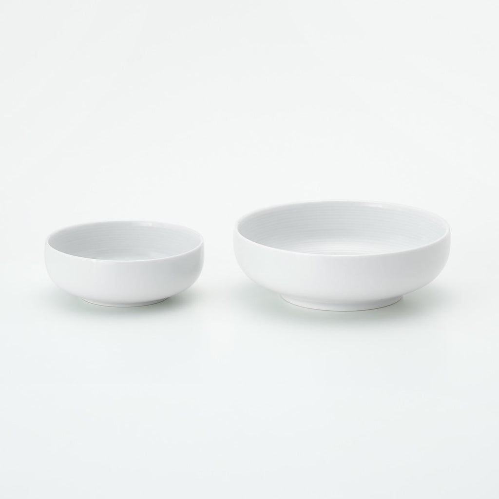 White Porcelain Shallow Bowl