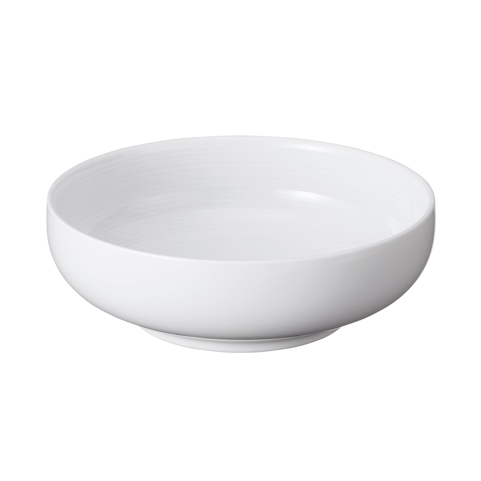 White Porcelain Shallow Bowl