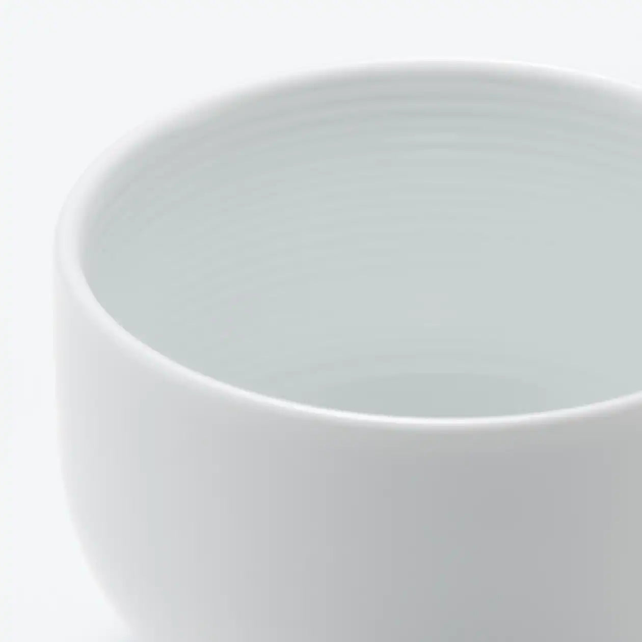 White Porcelain Round Tea Cup