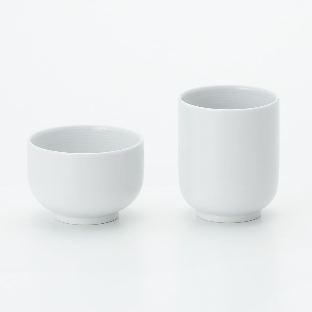 White Porcelain Round Tea Cup