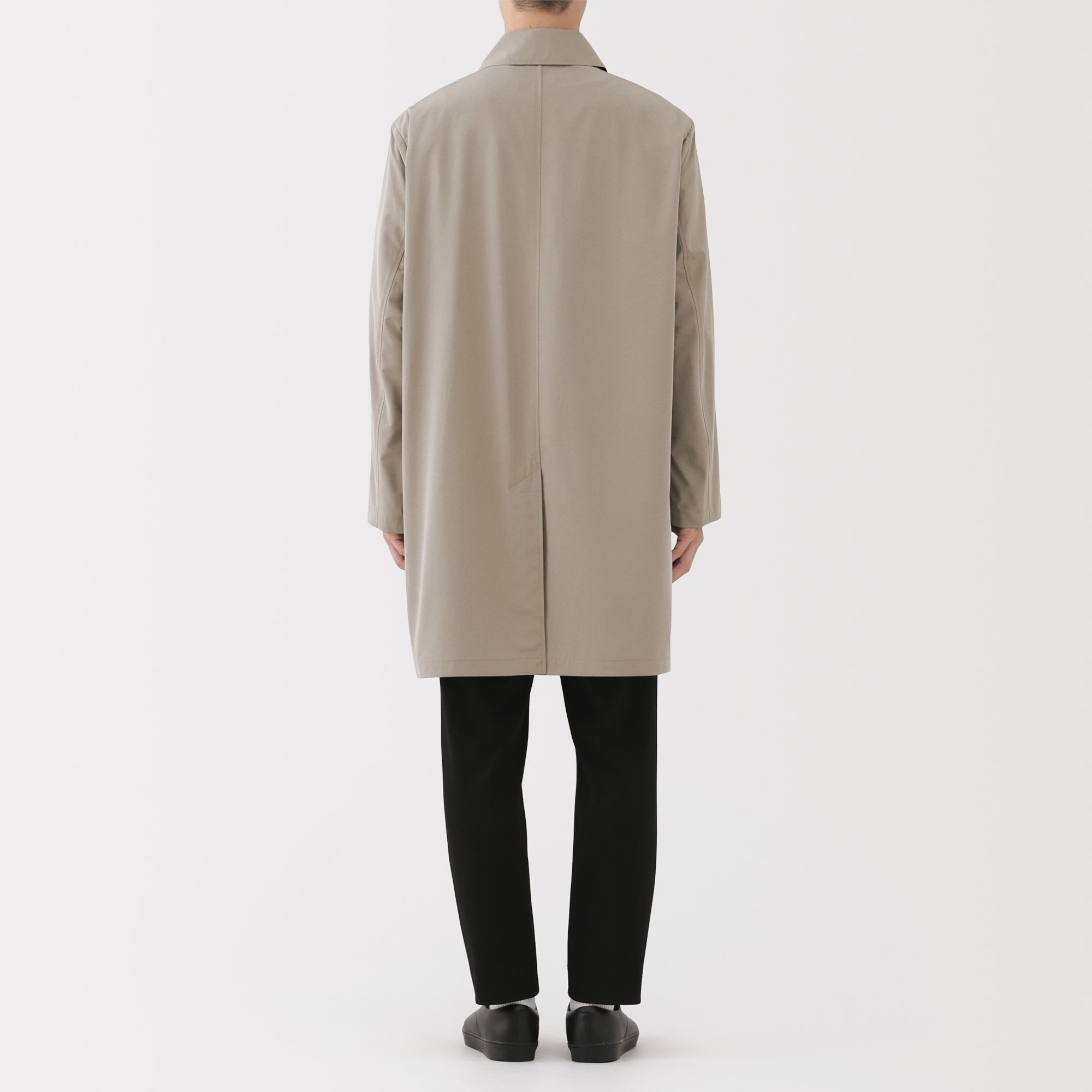 Water Repellent Stand Fall Collar Coat