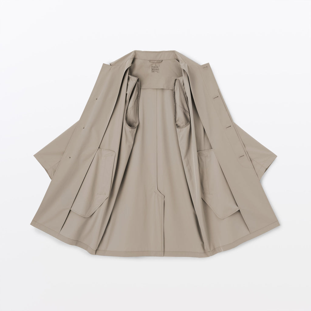 Water Repellent Stand Fall Collar Coat